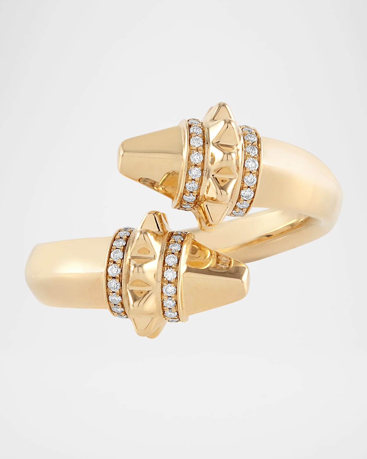 Ankaliazo Mariner Puff Diamond Link Ring, Size 7