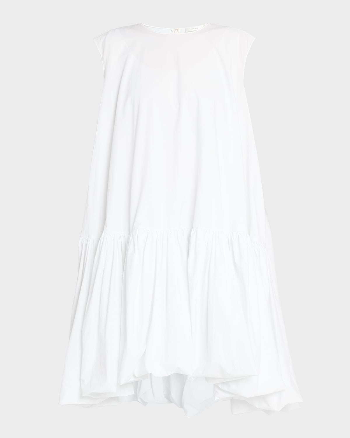 The Row Tadao Ruffled Poplin Dress - Women's - Cotton/silk In Off White