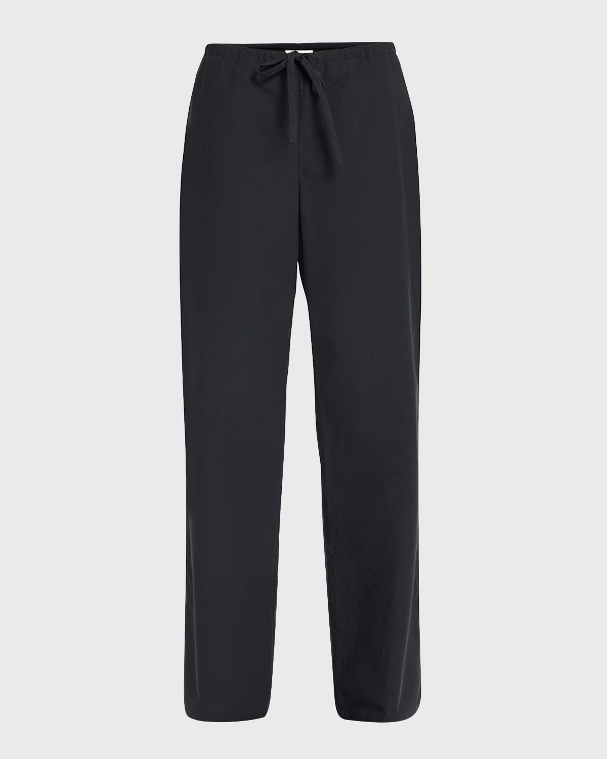 The Row Jugi Mid-rise Wide-leg Pull-on Pants In Black