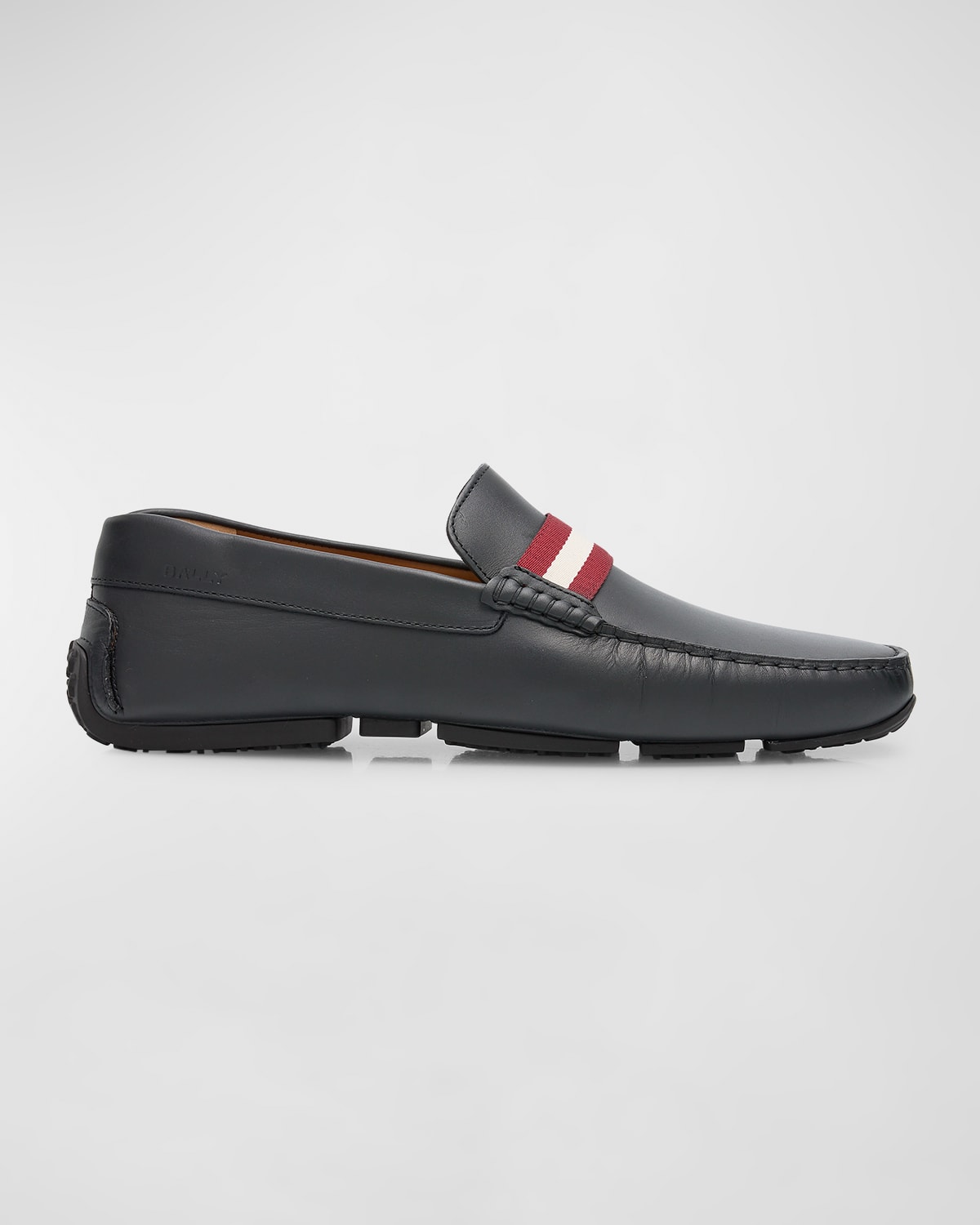 Shop Bally Men's Perthy Leather Penny Loafers In Black