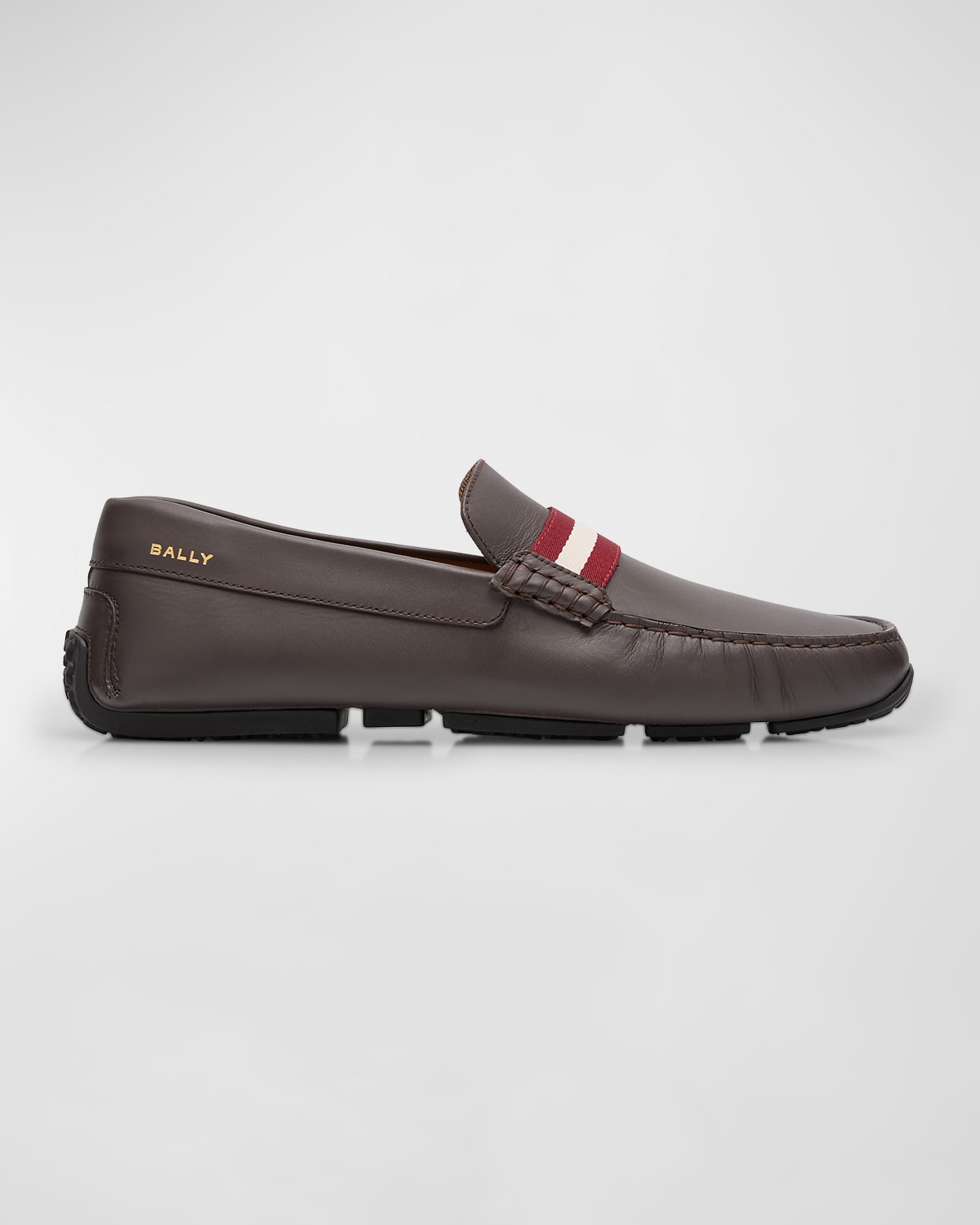 Shop Bally Men's Perthy Leather Penny Loafers In Ebano 21