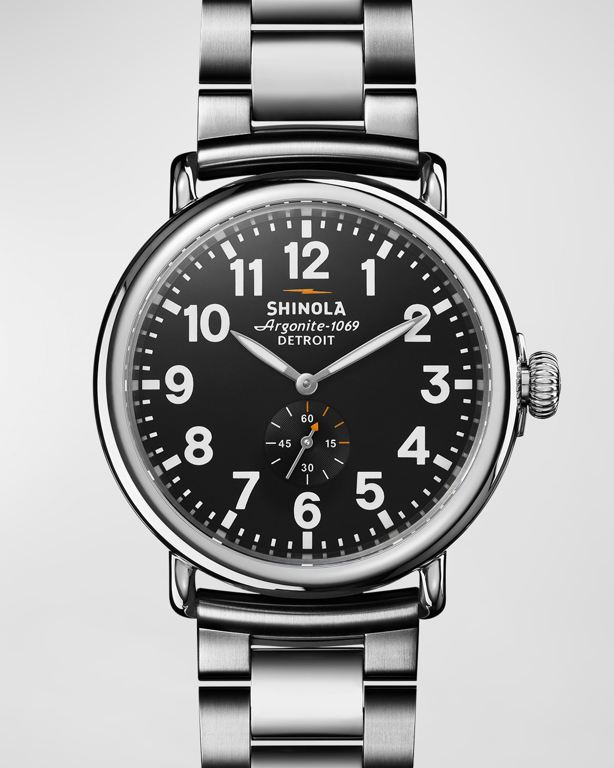 Shop Shinola Men's Runwell Bracelet Watch, 47mm In Black