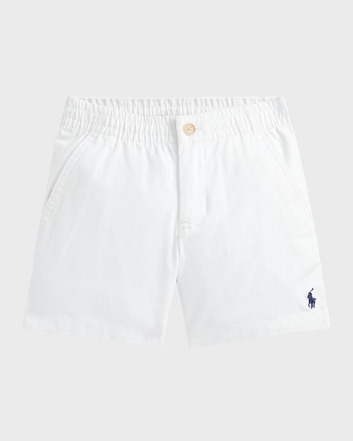 Ralph Lauren Kids' Boy's Prepster Stretch Cotton Twill Shorts In Deckwash White