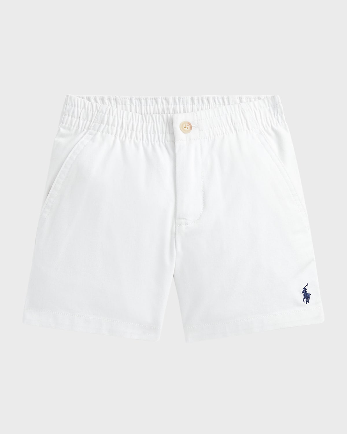 Polo Ralph Lauren Boy's Prepster Stretch Cotton Twill Shorts In Deckwash White