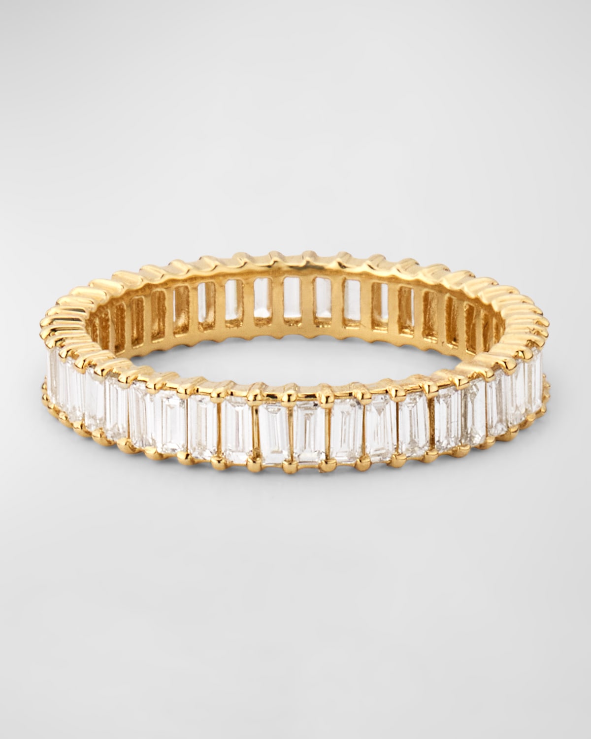 Lana 14k Gold Baguette Diamond Double Eternity Band Ring In Yellow