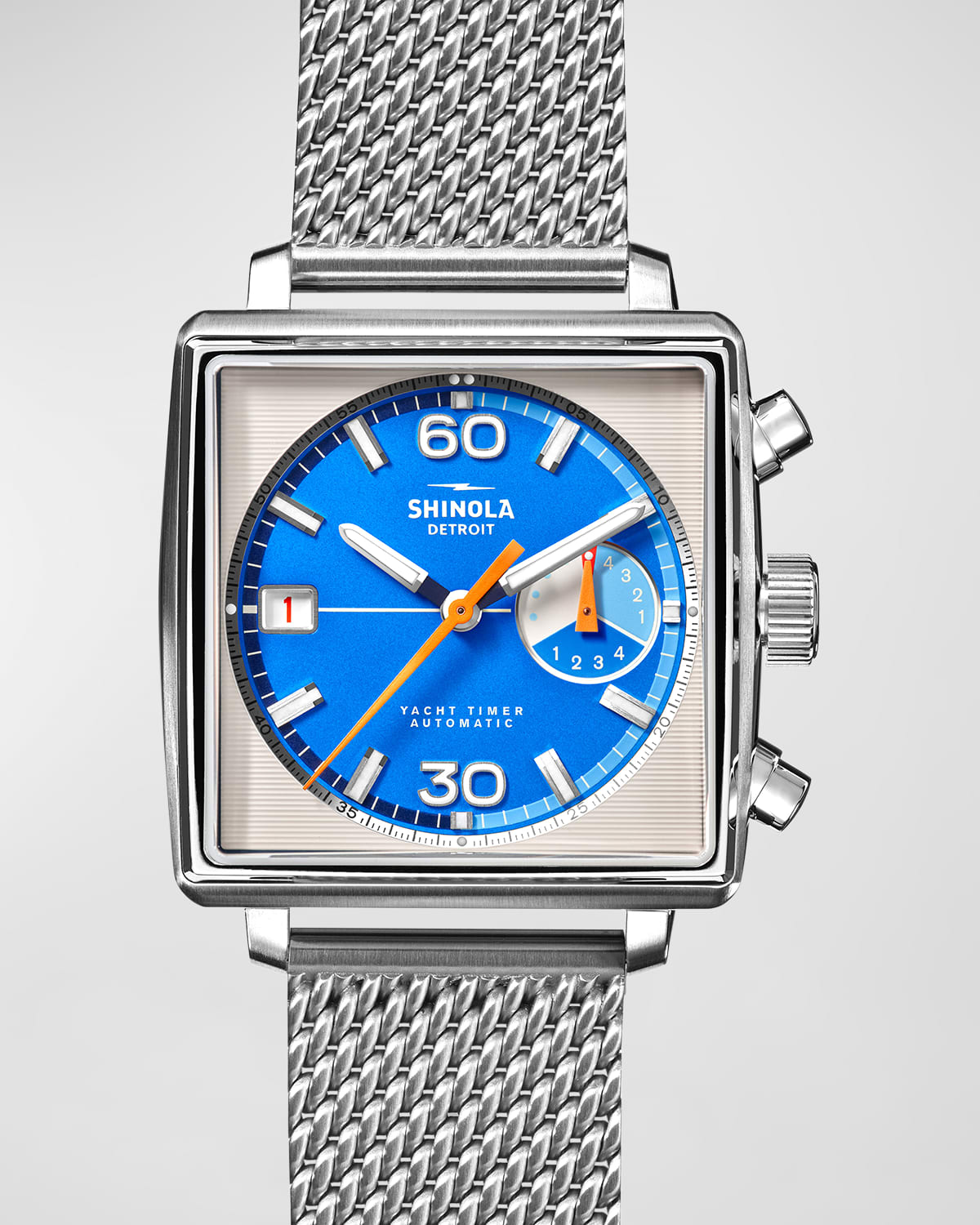 Shop Shinola Men's Mackinac Bracelet Watch, 40mm In Silver