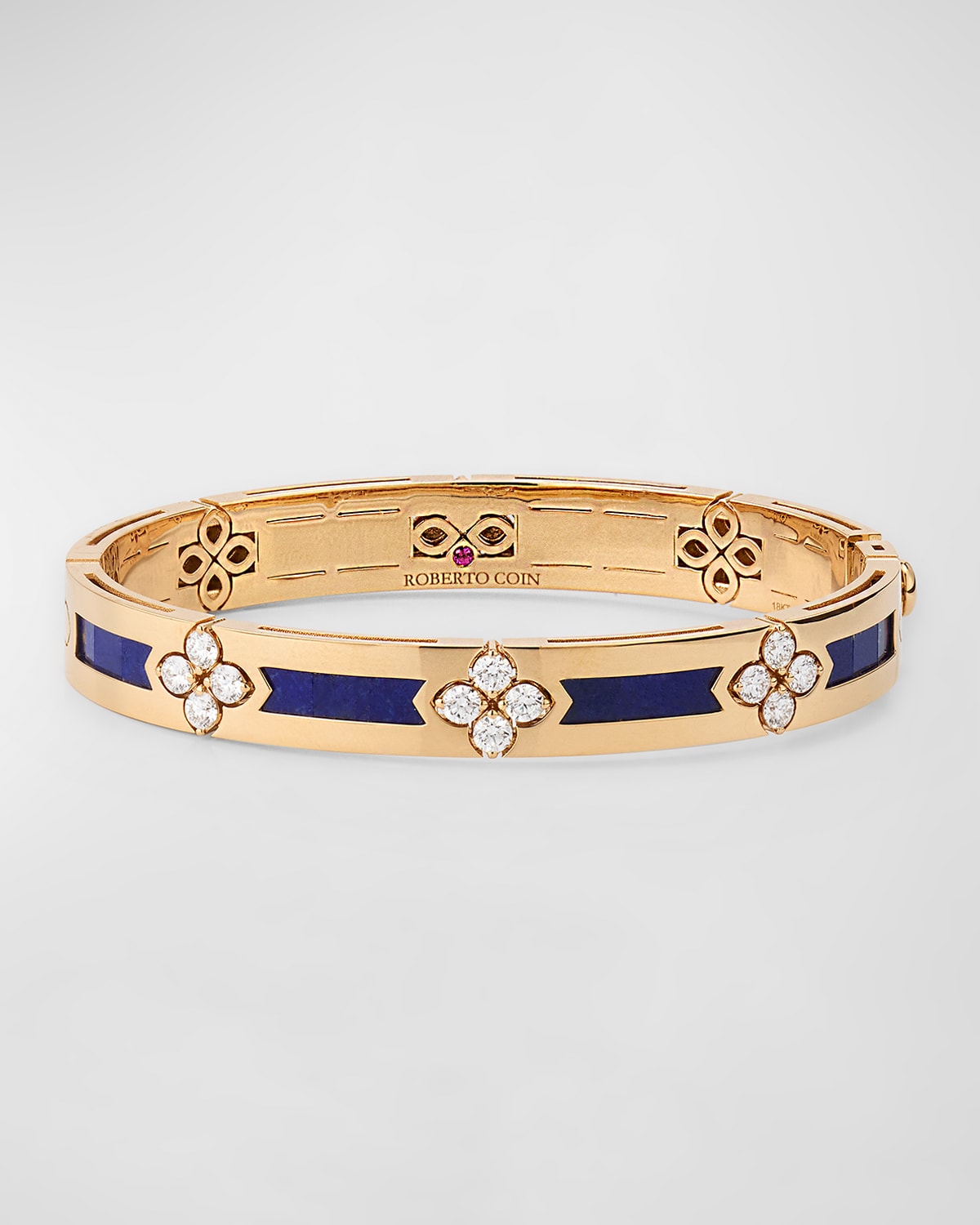 Roberto Coin 18K Rose Gold Diamond and Lapis Bracelet