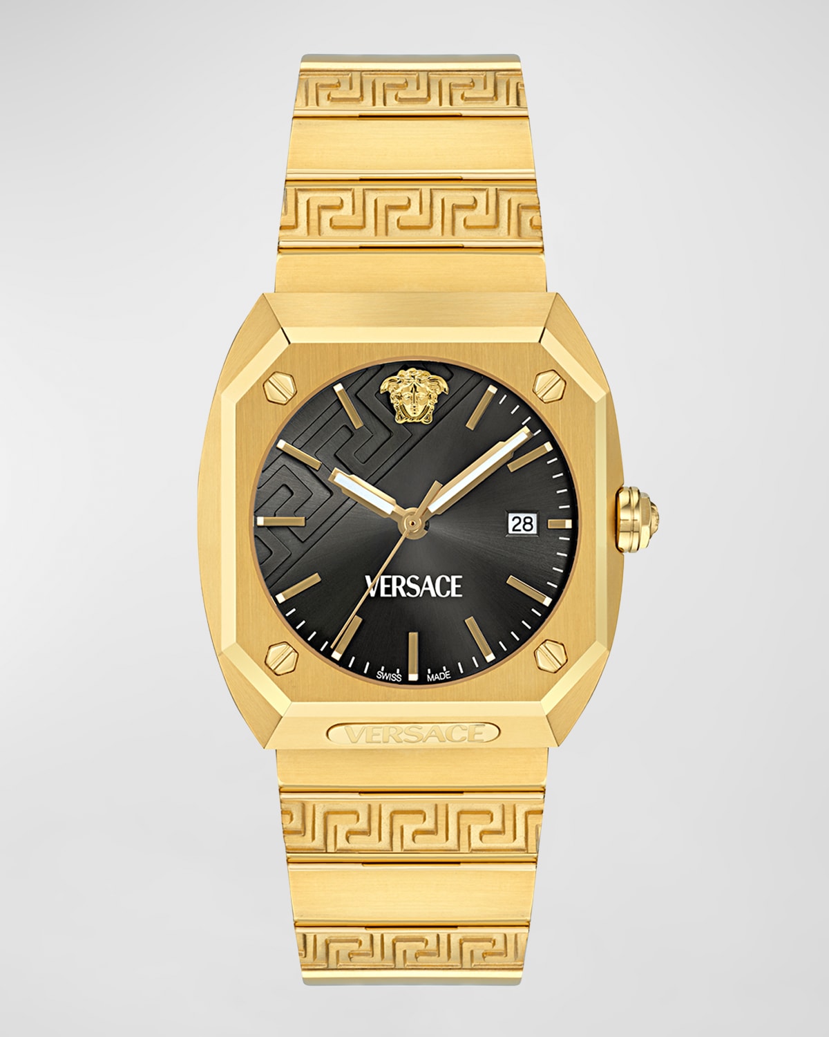 Men's Antares IP Yellow Gold Bracelet Watch, 44x41.5mm