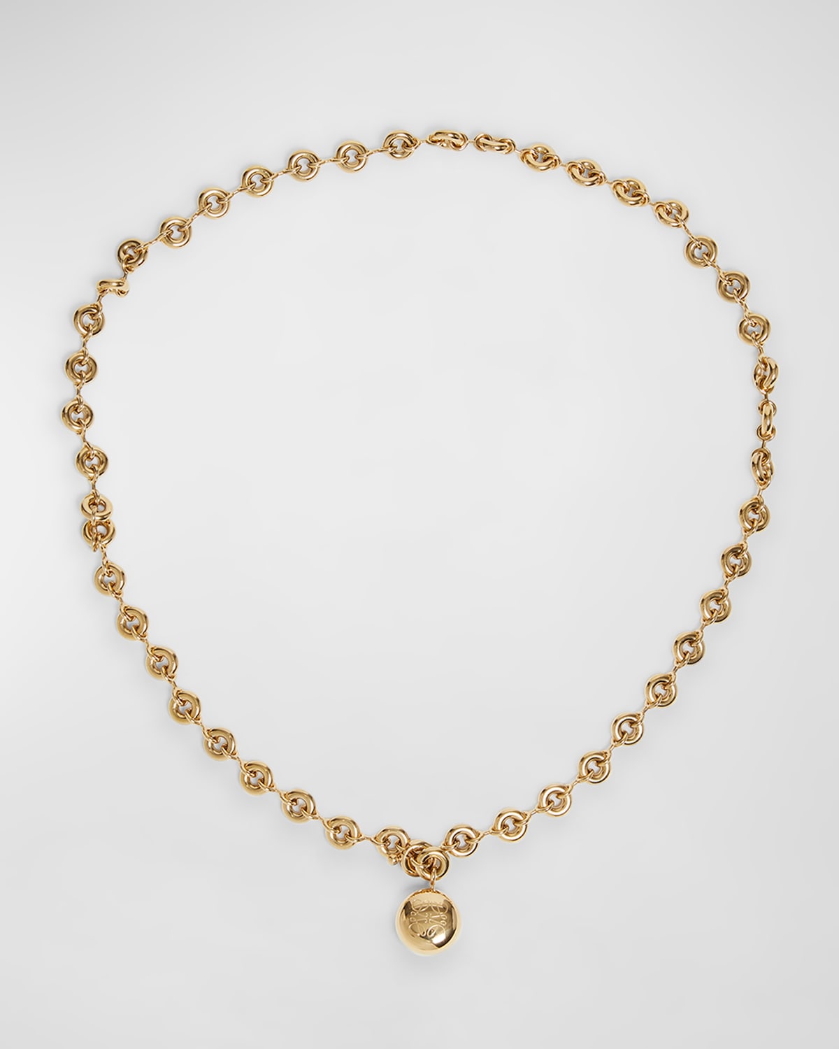 Loewe Donut Chain Belt In Gold