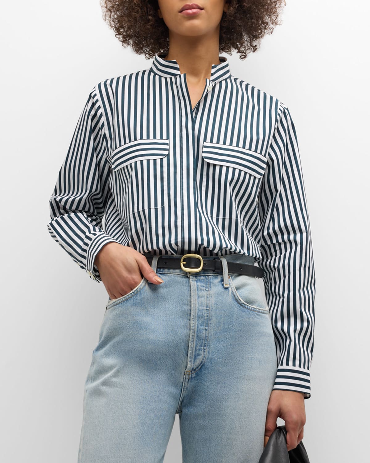 Stripe Double-Pocket Shirt