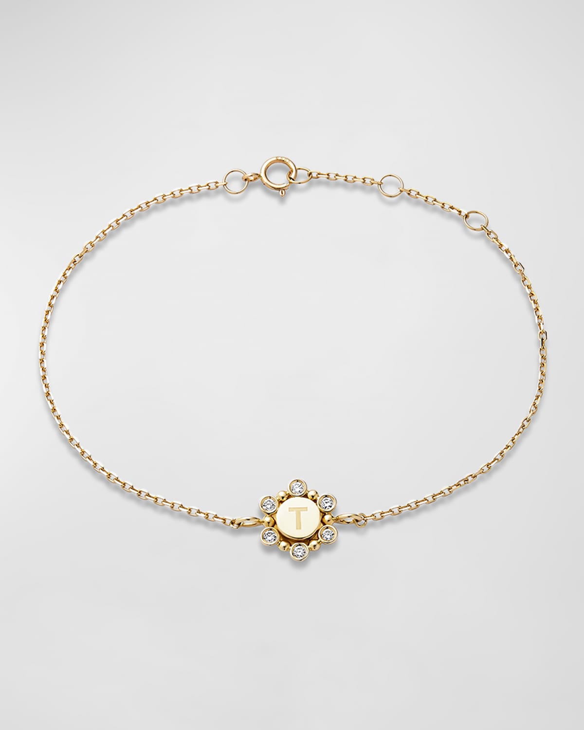 Stone And Strand Diamond Orbit Bracelet In Gold