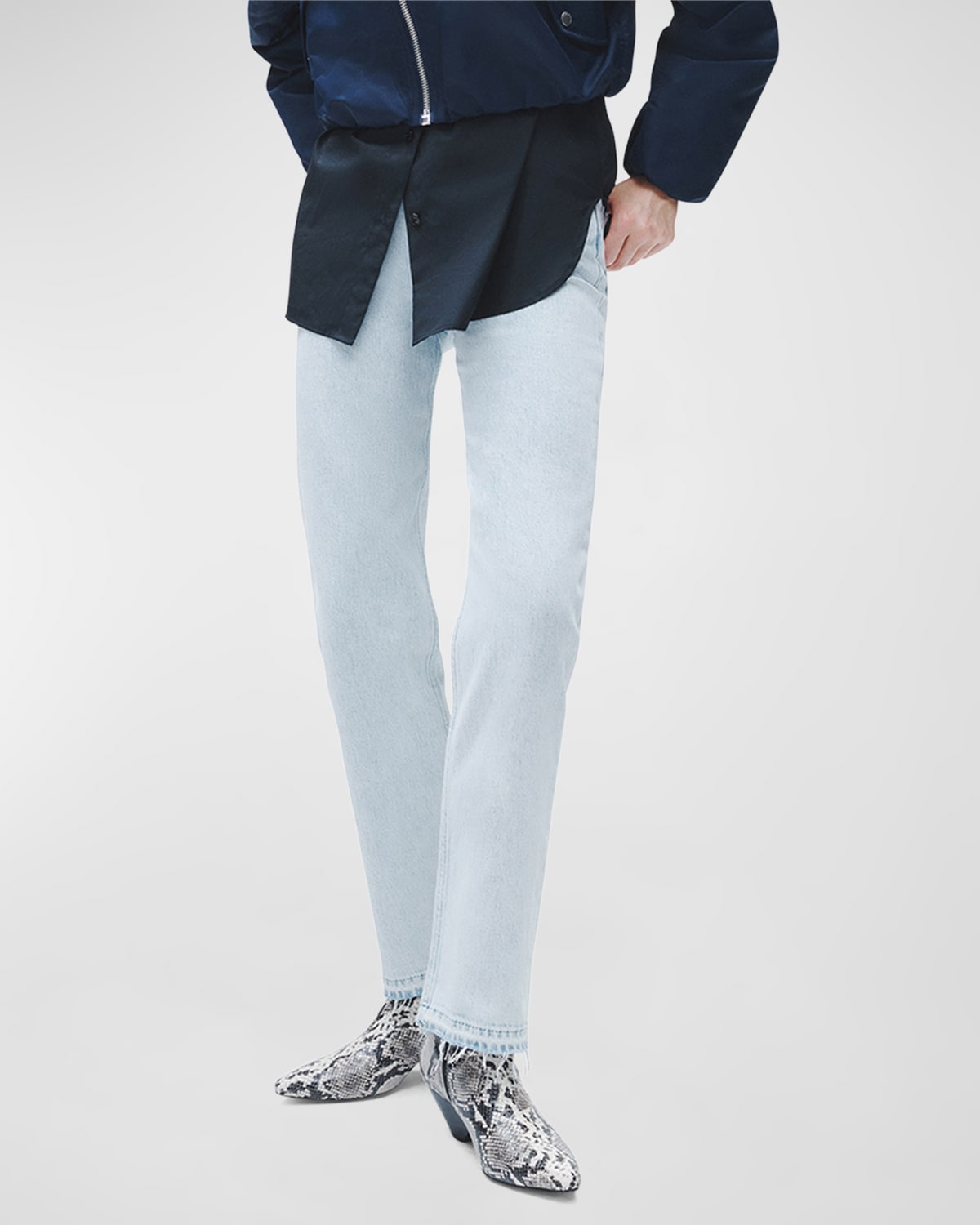 Rag & Bone Harlow Mid-rise Straight Jeans In Betty