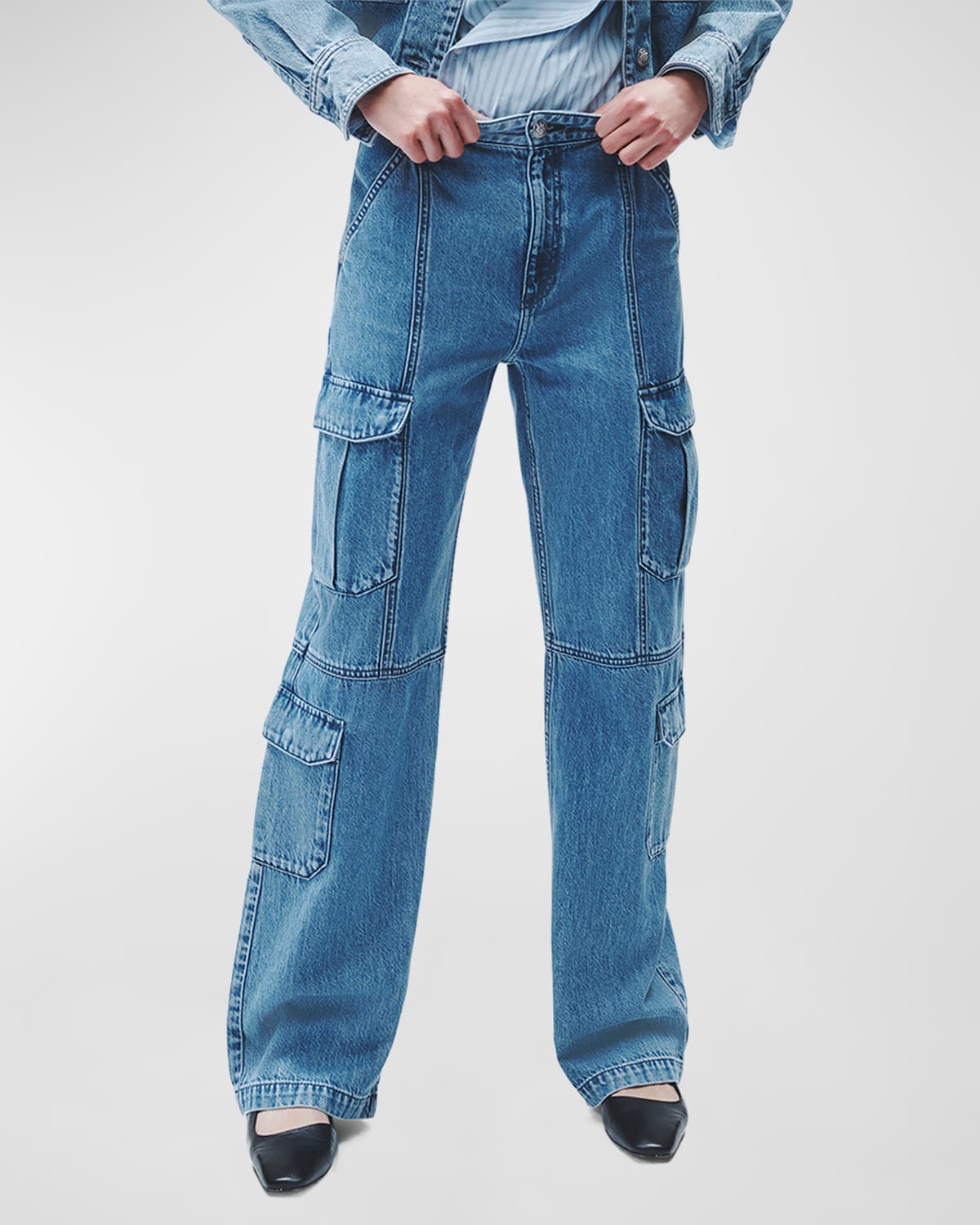Shop Rag & Bone Featherweight Cailyn Cargo Jeans In Vicky