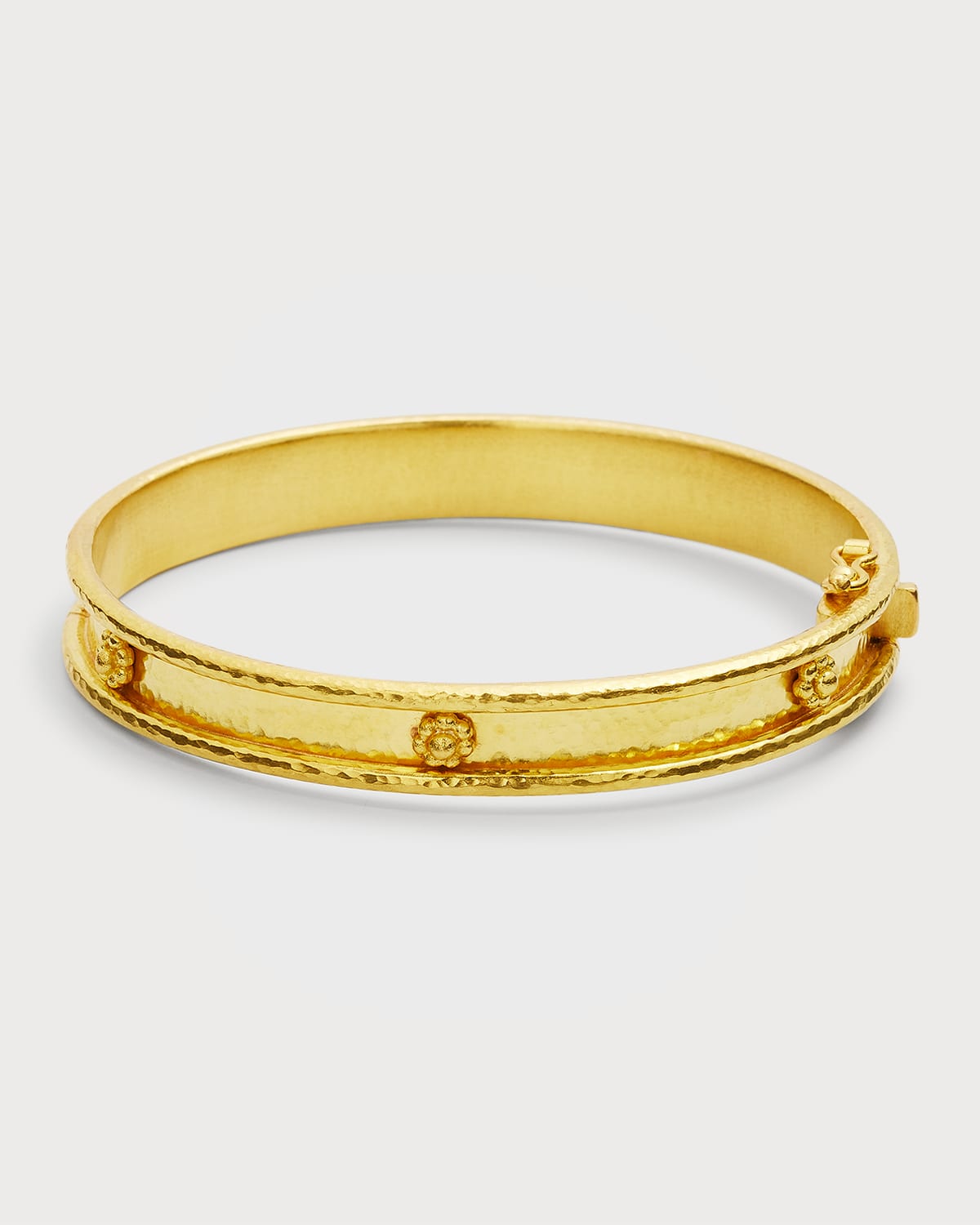 19K Yellow Gold Thin Bangle Bracelet
