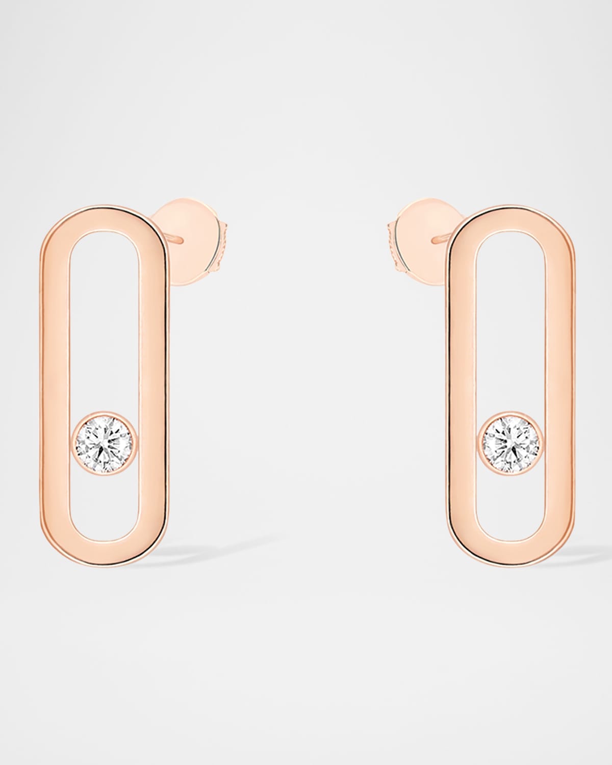 MOVE UNO 18K ROSE GOLD DIAMOND EARRINGS