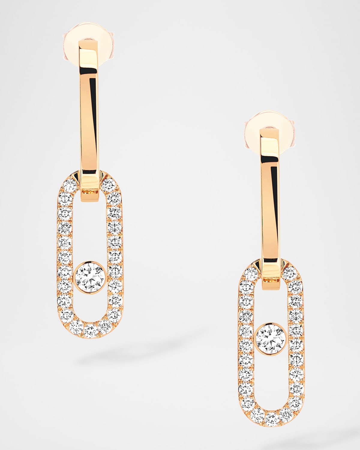 MOVE LINK 18K GOLD DIAMOND EARRINGS