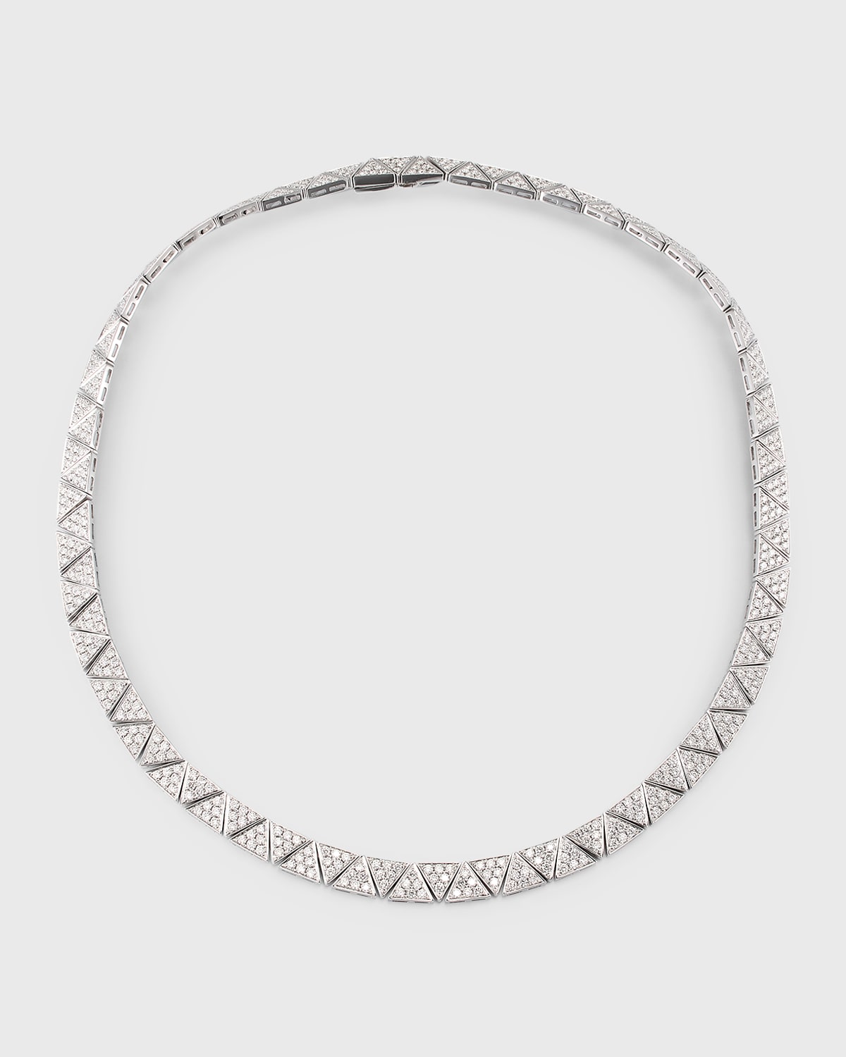 18K White Gold Pave Cleo Choker Necklace