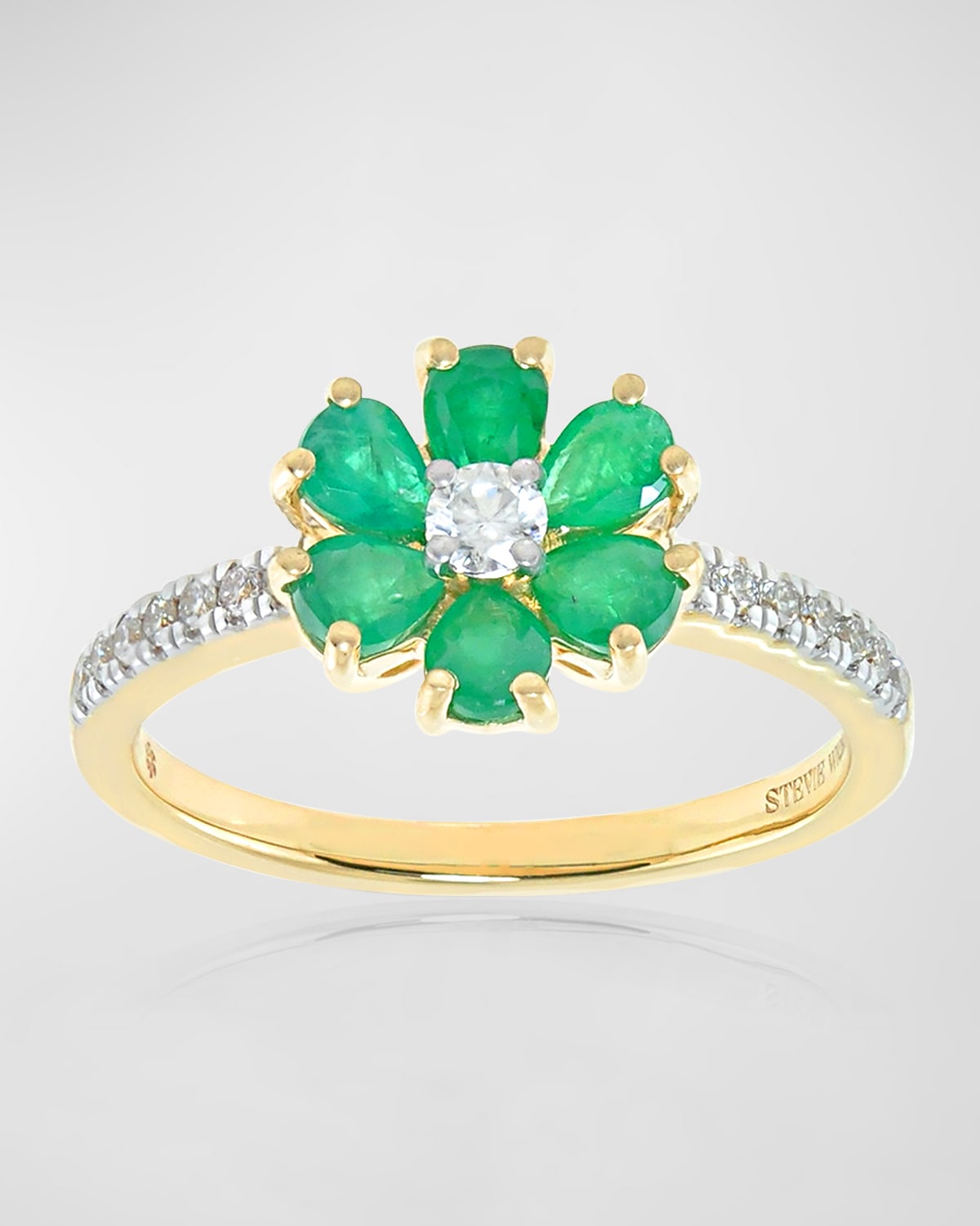 Pear Petal 14K Ring