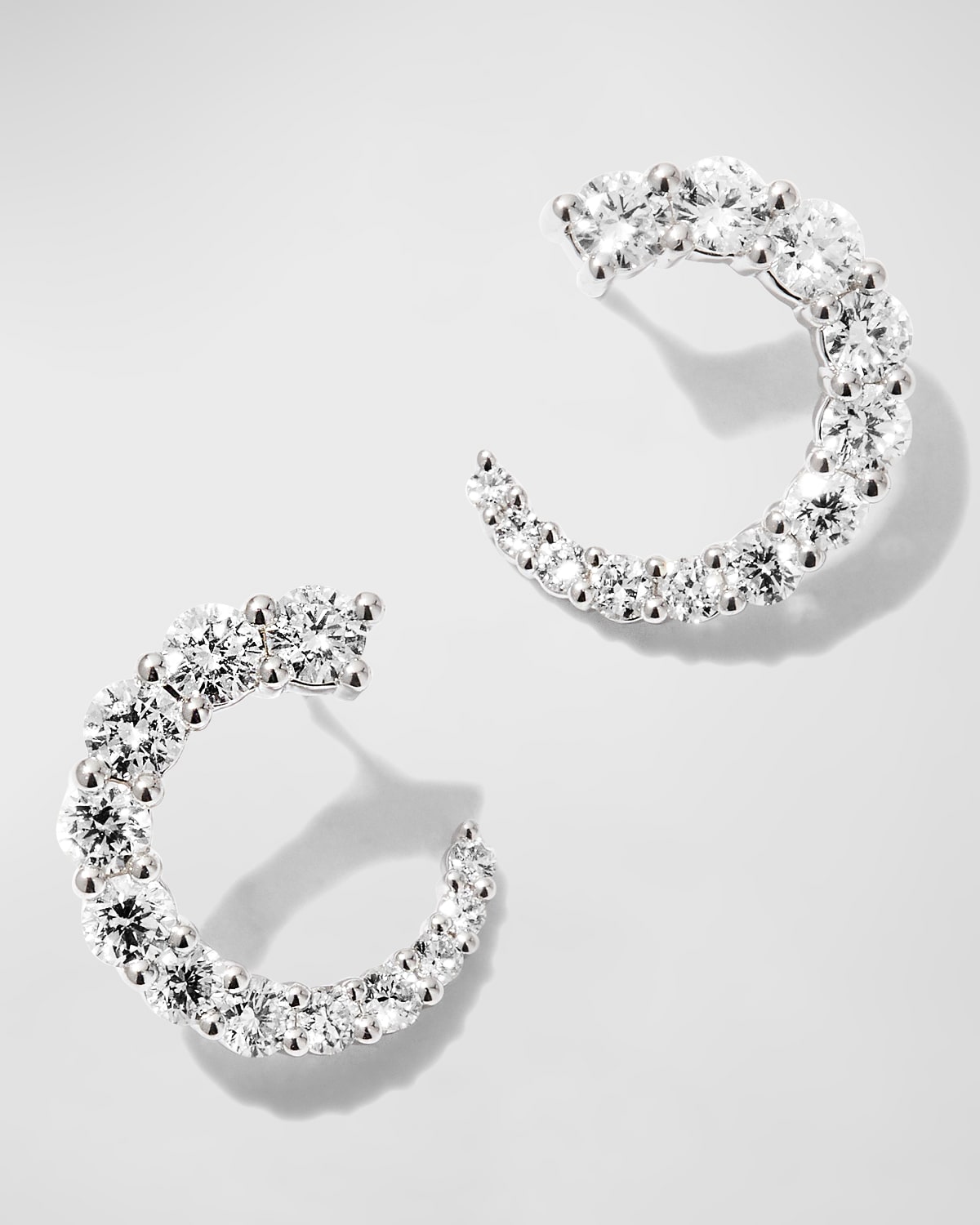 18K Rose Gold Luna Wrap Diamond Earrings