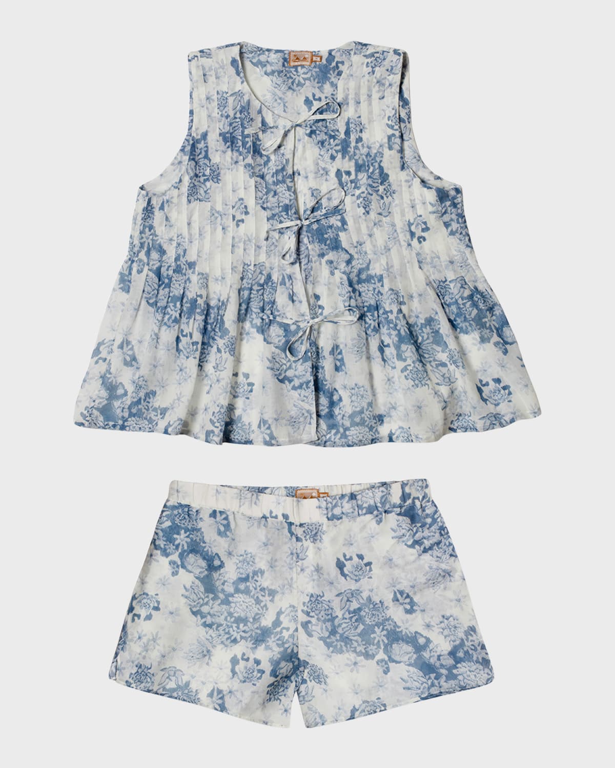 Floral-Print Cotton Cami & Shorts Pajama Set