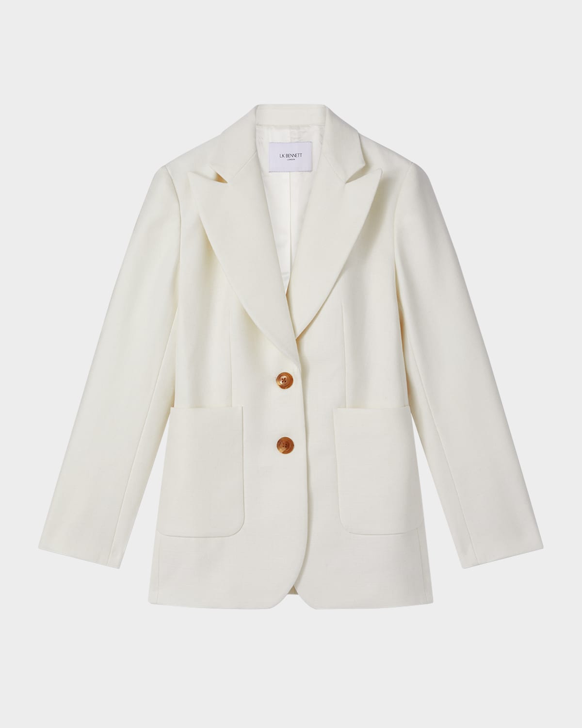 Avery Peak-Lapel Single-Breasted Blazer
