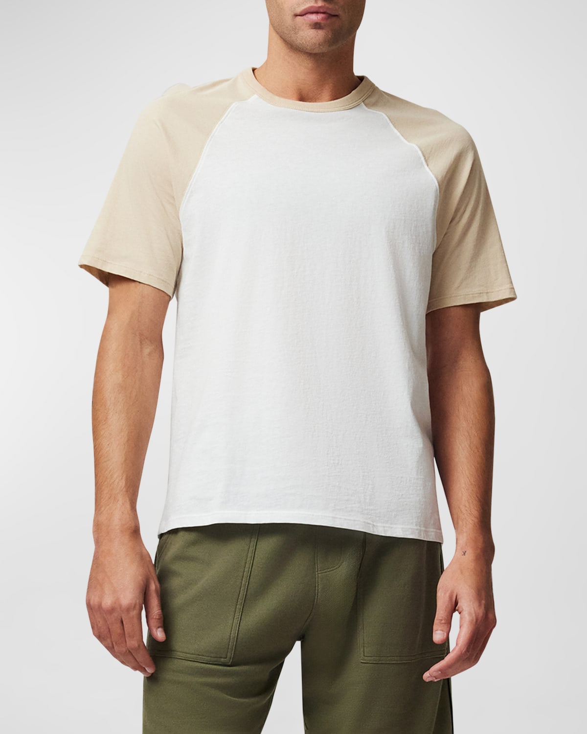 Shop Atm Anthony Thomas Melillo Men's Classic Jersey Baseball T-shirt In White/shiitake