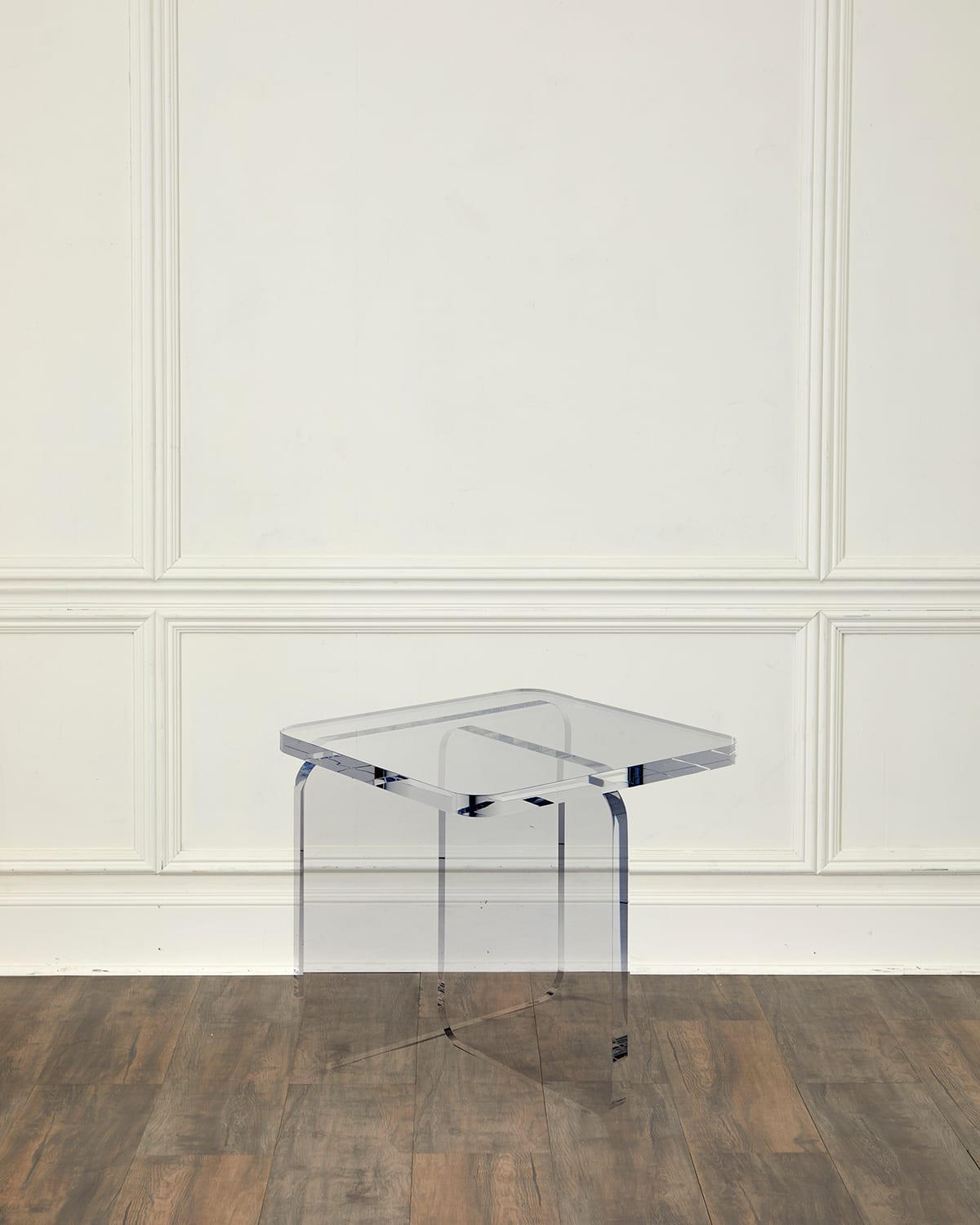 Interlude Home Eden Side Table In Clear