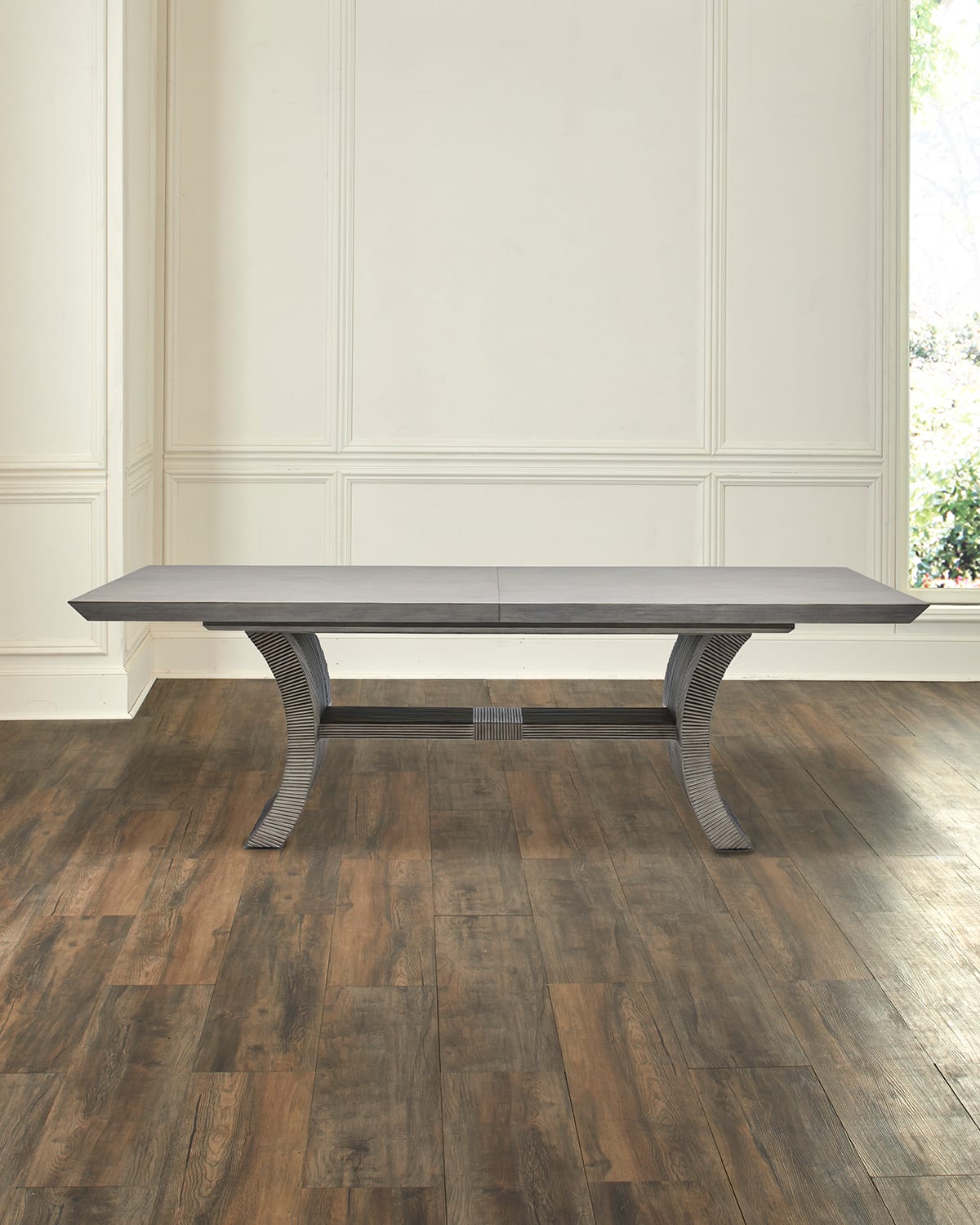 Interlude Home Deefield Dining Table With Leaf In Washed Taupe