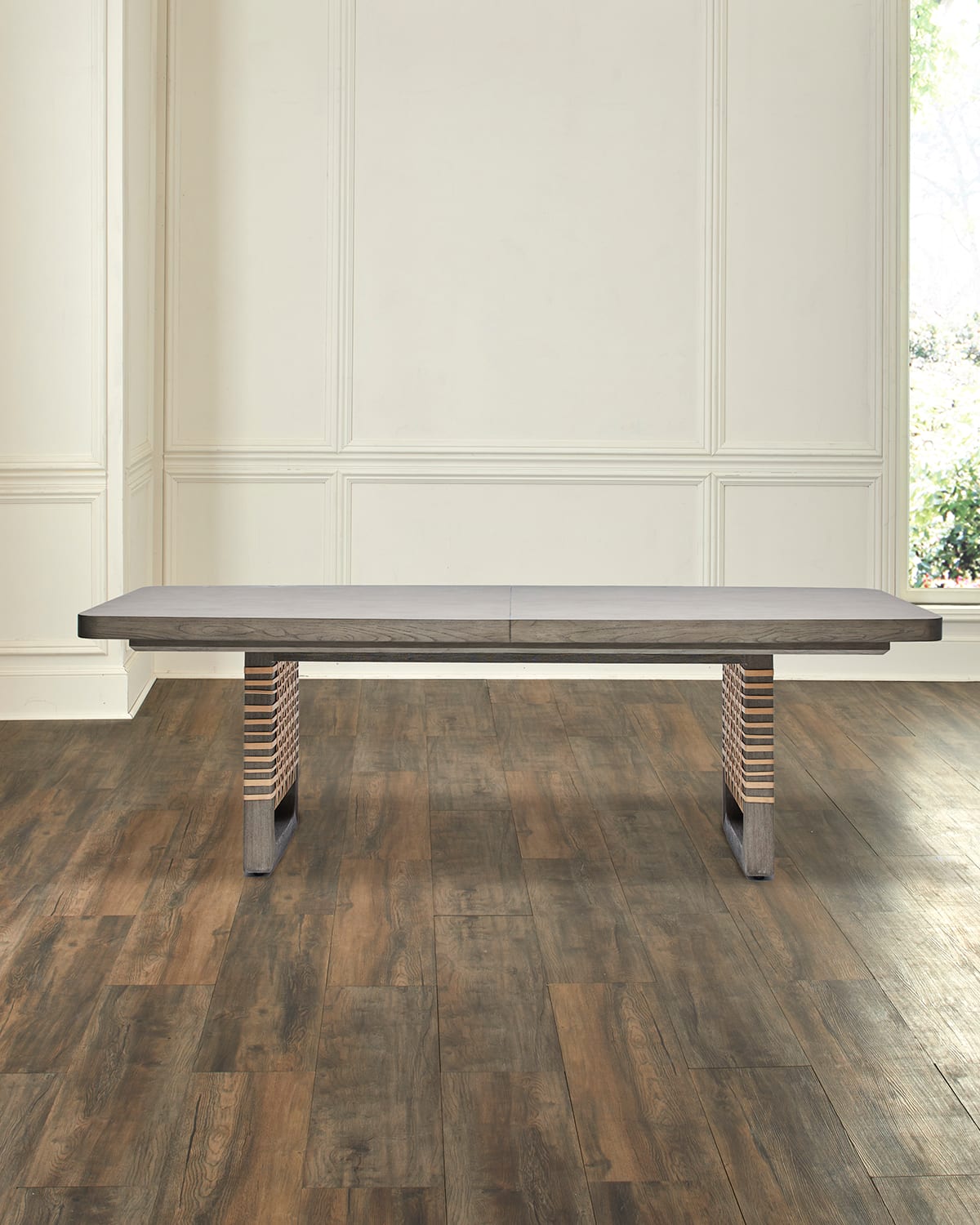 Shop Interlude Home Osprey Dining Table With Leaf In Grey Ceruse