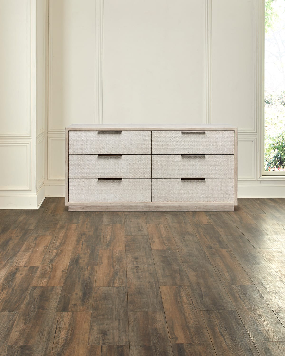Shop Interlude Home Harperly 6-drawer Chest In Washed Taupe 