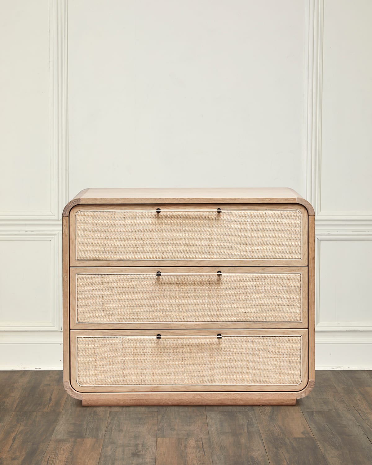 Interlude Home Marsh 3-drawer Chest In Saddle Oak
