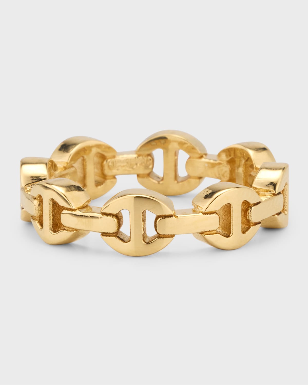 18K Yellow Gold Dame Tri Link Ring