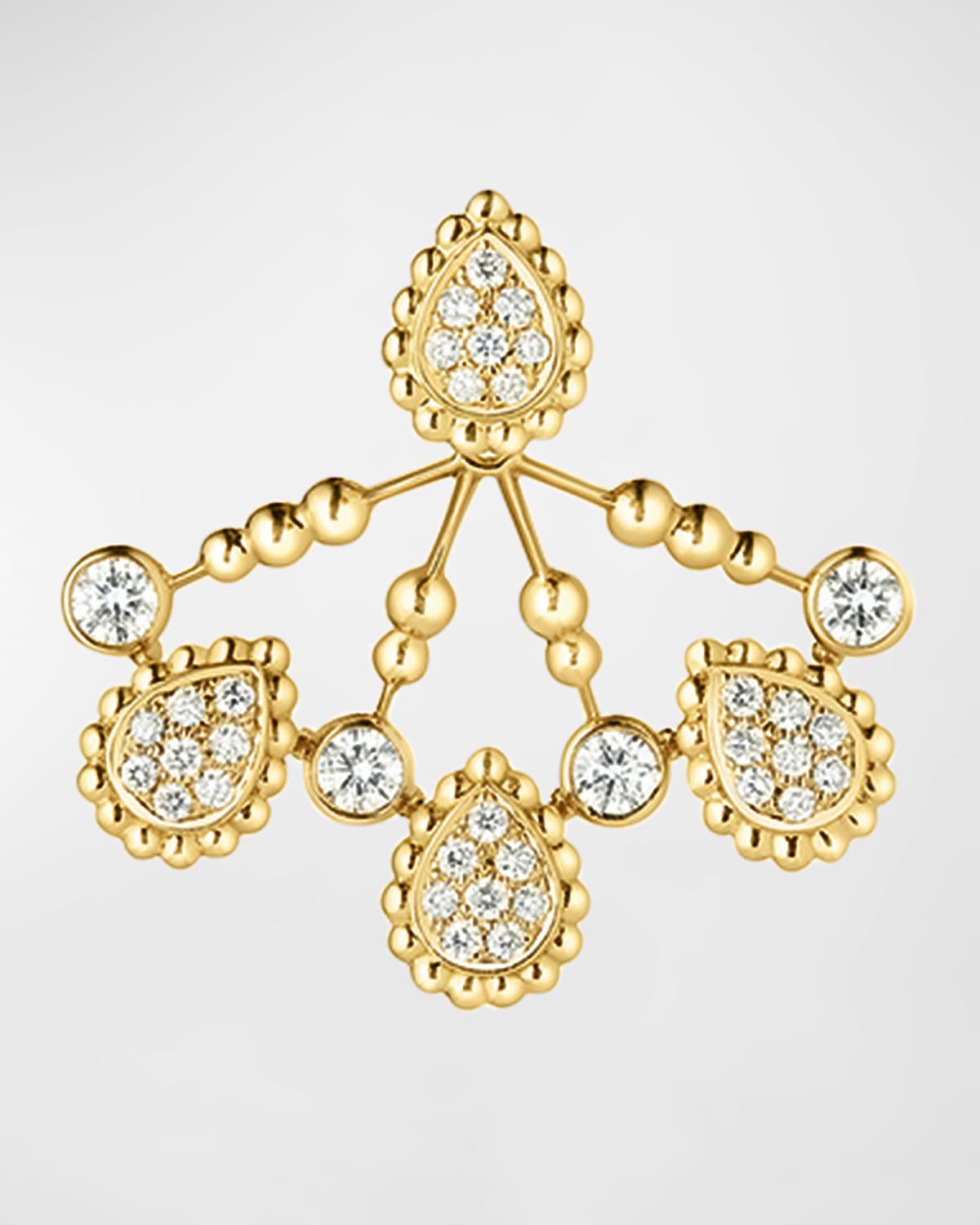 Serpent Boheme 18K Yellow Gold Motif Diamond Single Earring