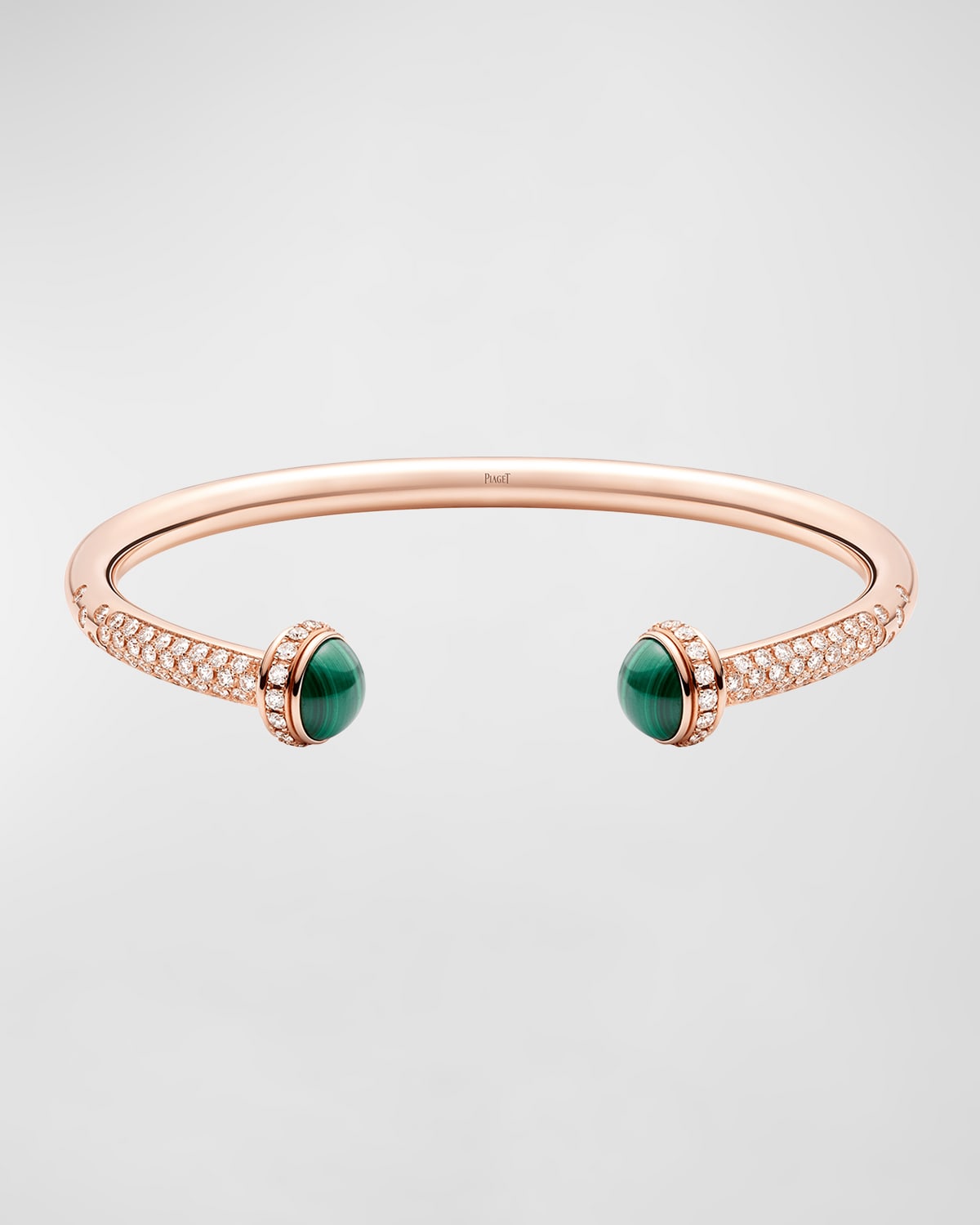 Possession 18k Diamond & Malachite Bangle, Size S