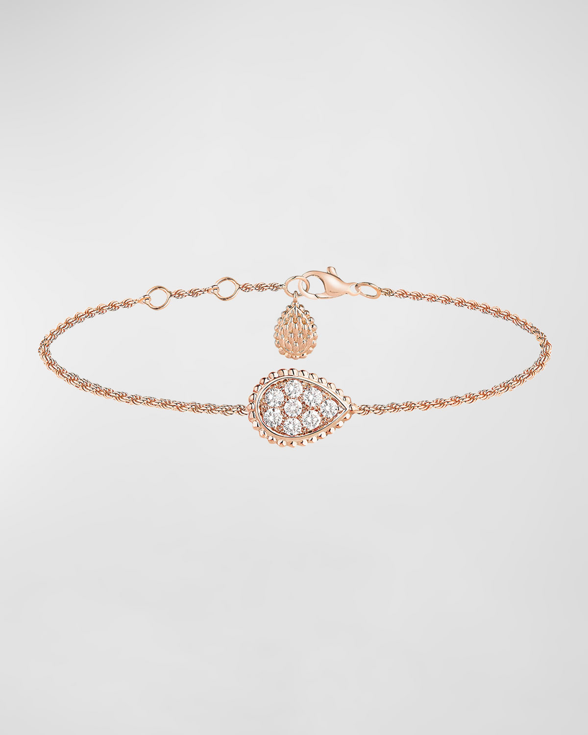 Serpent Bohème Bracelet with Diamond Motif in 18K Pink Gold