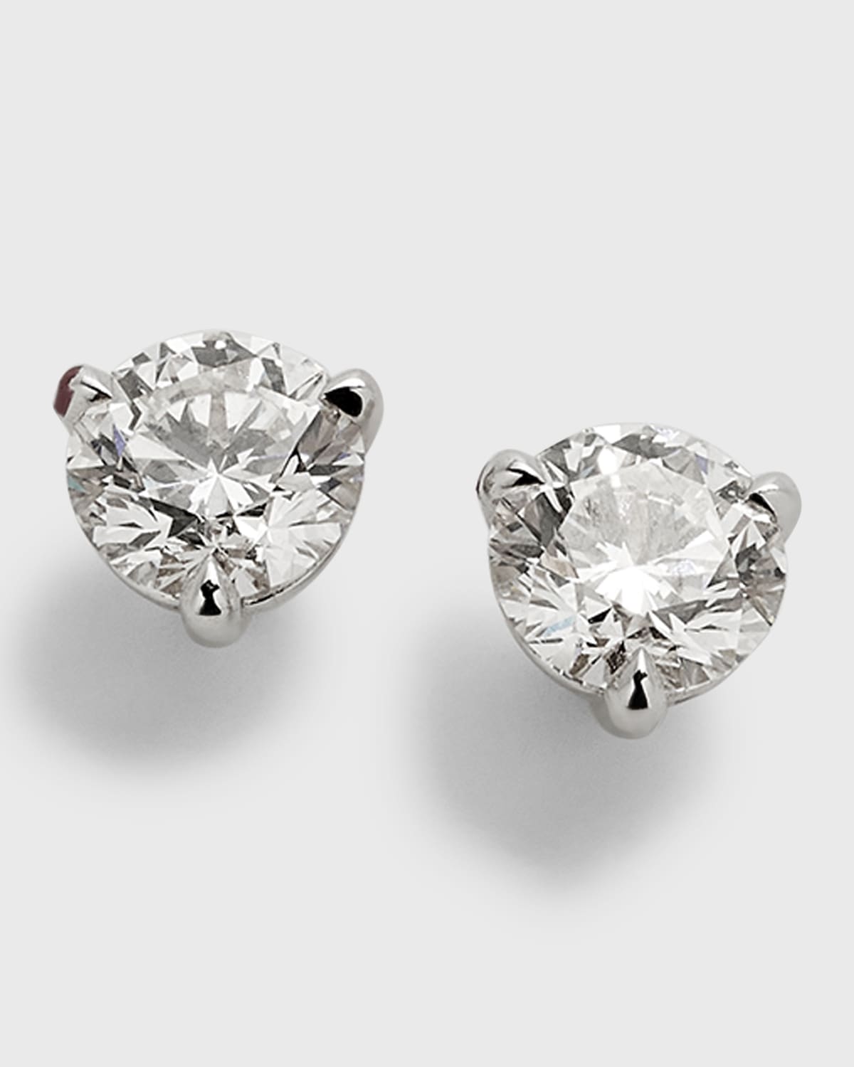 18K White Gold Diamond Earrings, 1.55tcw