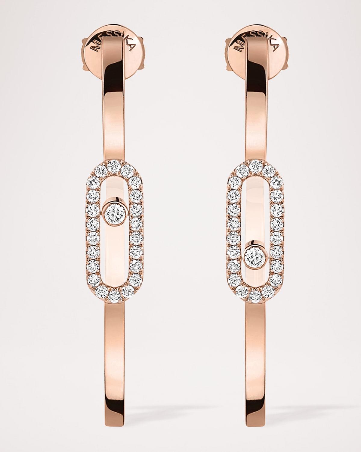 MOVE UNO 18K ROSE GOLD SMALL HOOP EARRINGS