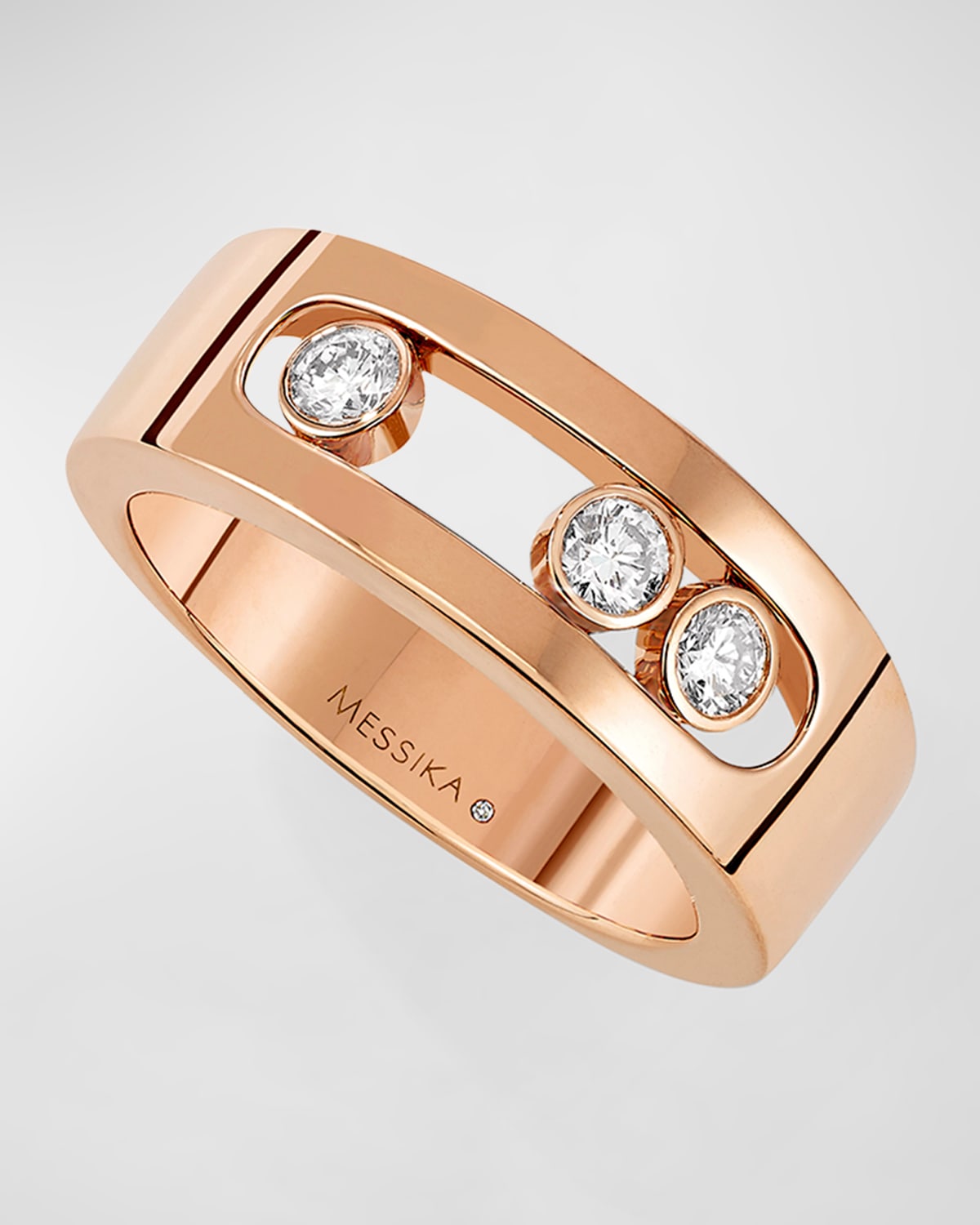 LUCKY MOVE 18K ROSE GOLD MOTHER OF PEARL & DIAMOND EARRINGS
