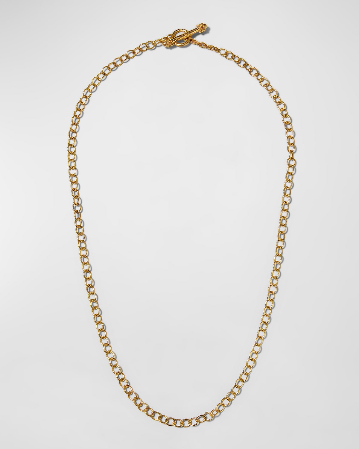 Heavy Oval Link 19k Gold Bracelet