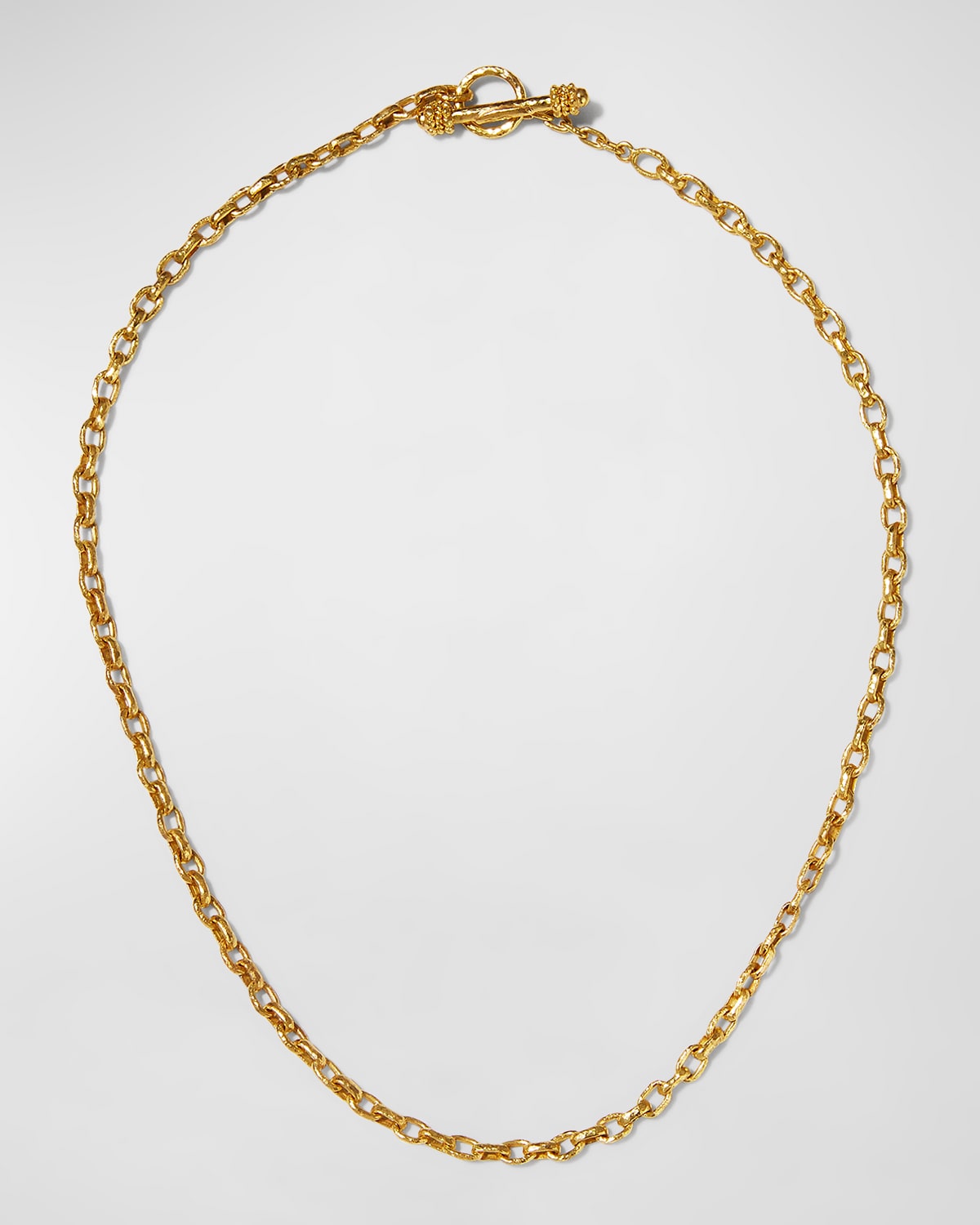 Cortina 19k Gold Link Necklace, 17"L
