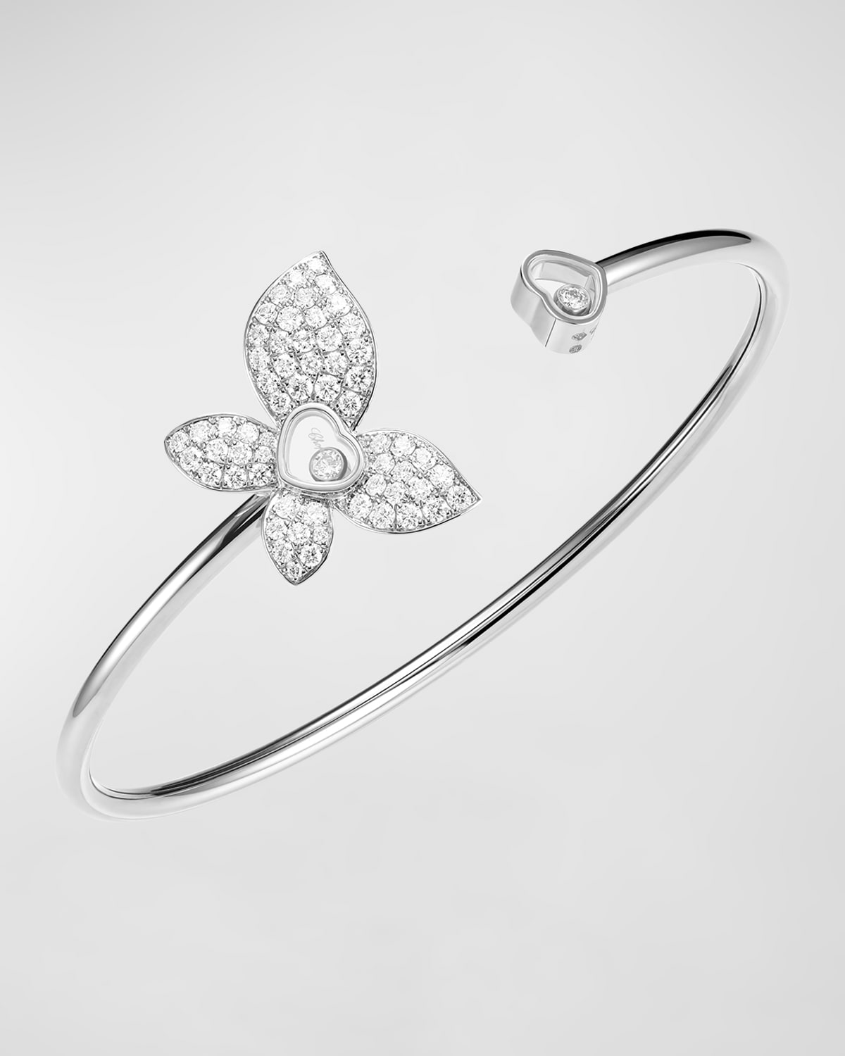 Happy Butterfly 18K White Gold Diamond Bracelet