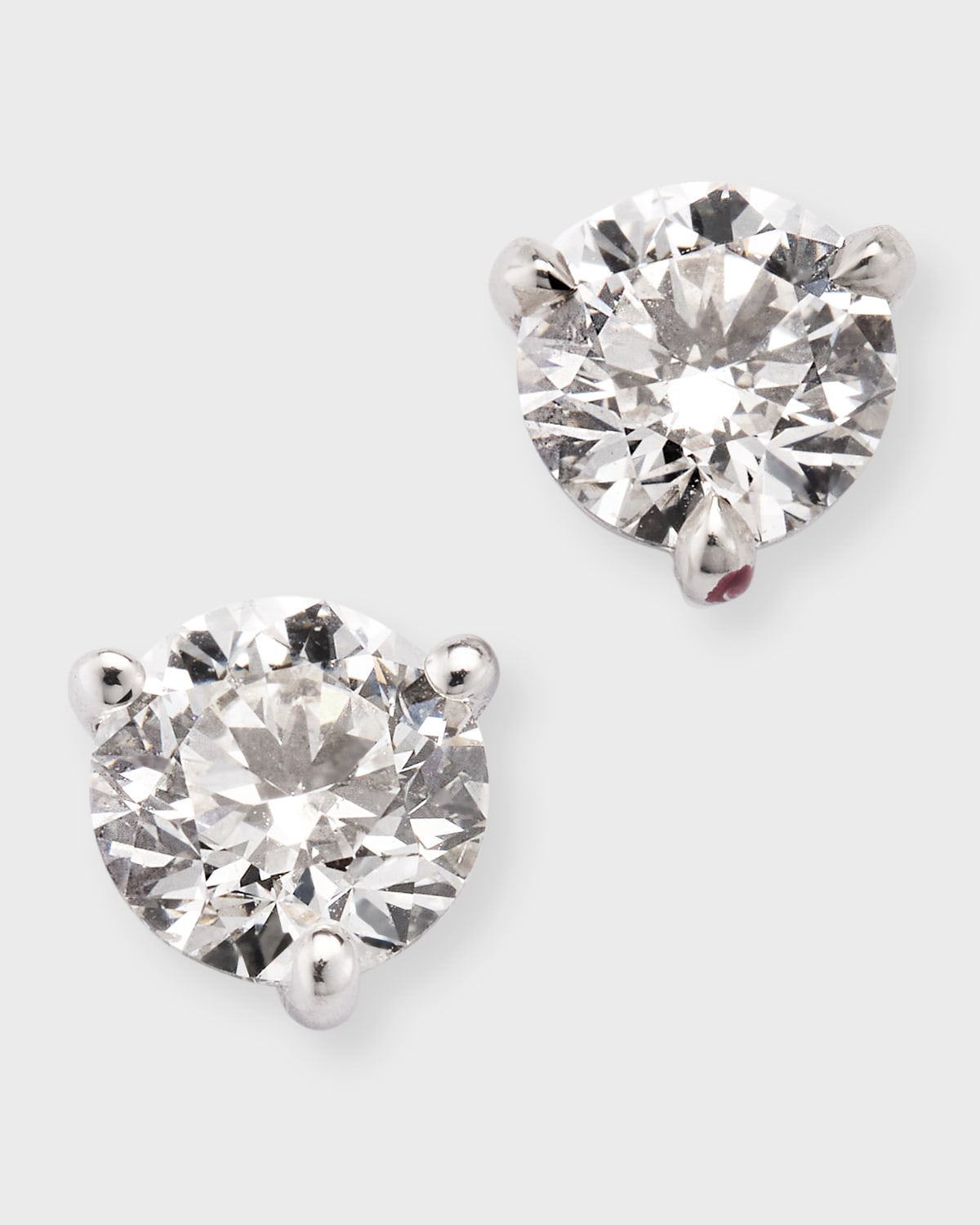 Platinum Diamond Post Earrings, 1.5tcw.