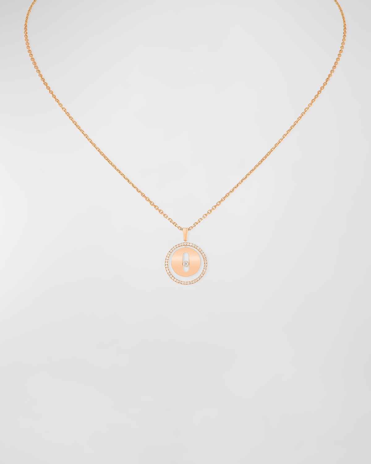 Messika 18k Move Uno Round Diamond Pendant Necklace In Gold