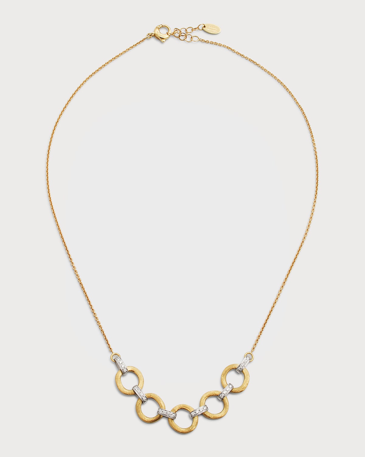 Jaipur Link 18k Yellow & White Gold Diamond Link Necklace