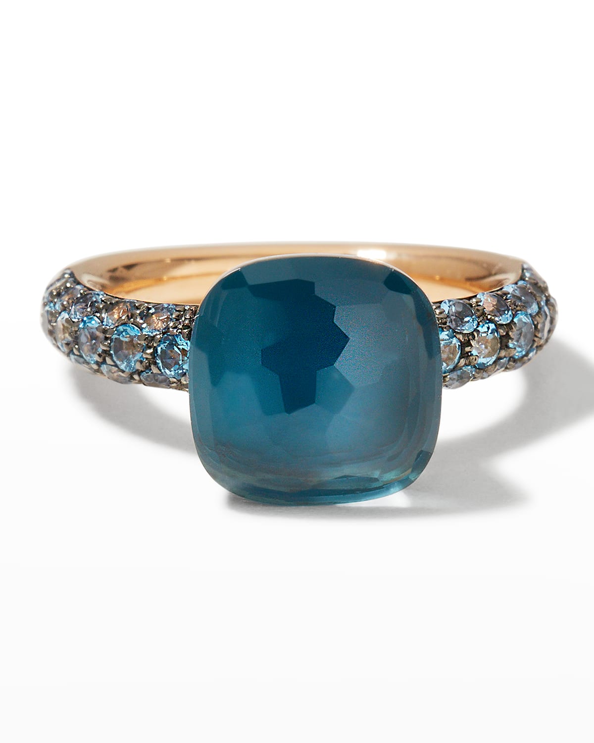 Pomellato Nudo Deep Blue Ring In 18k Gold