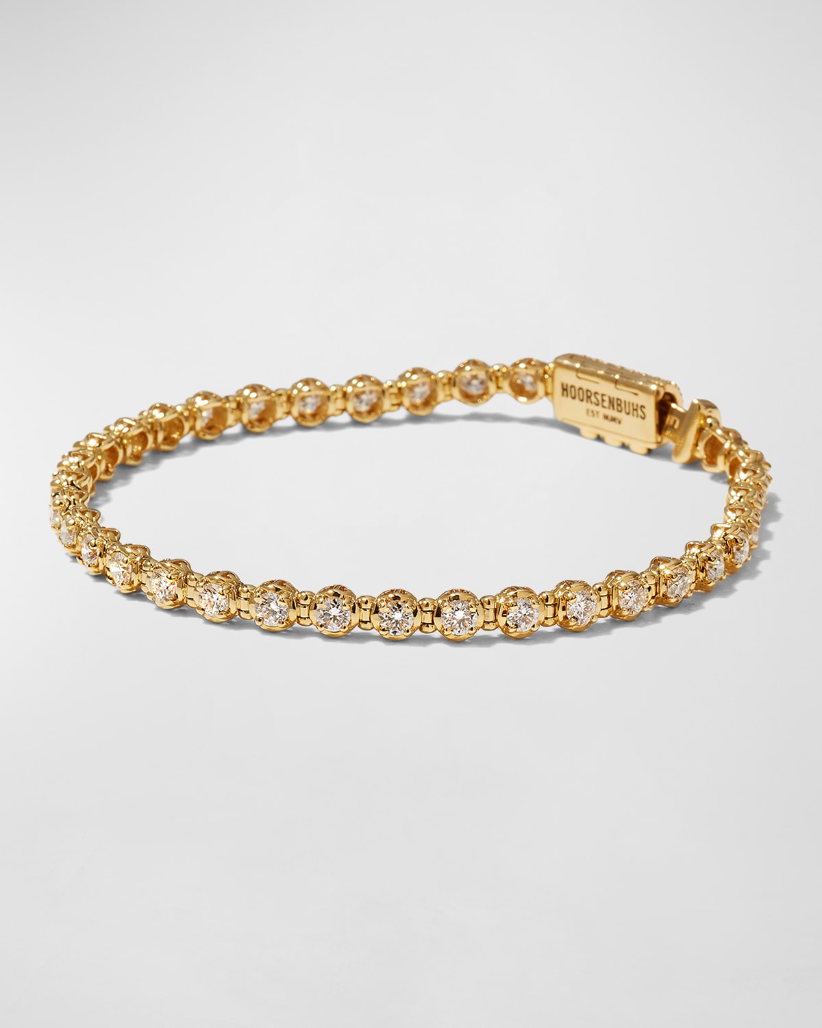 Infinite 3mm Diamond Bracelet in 18K Yellow Gold