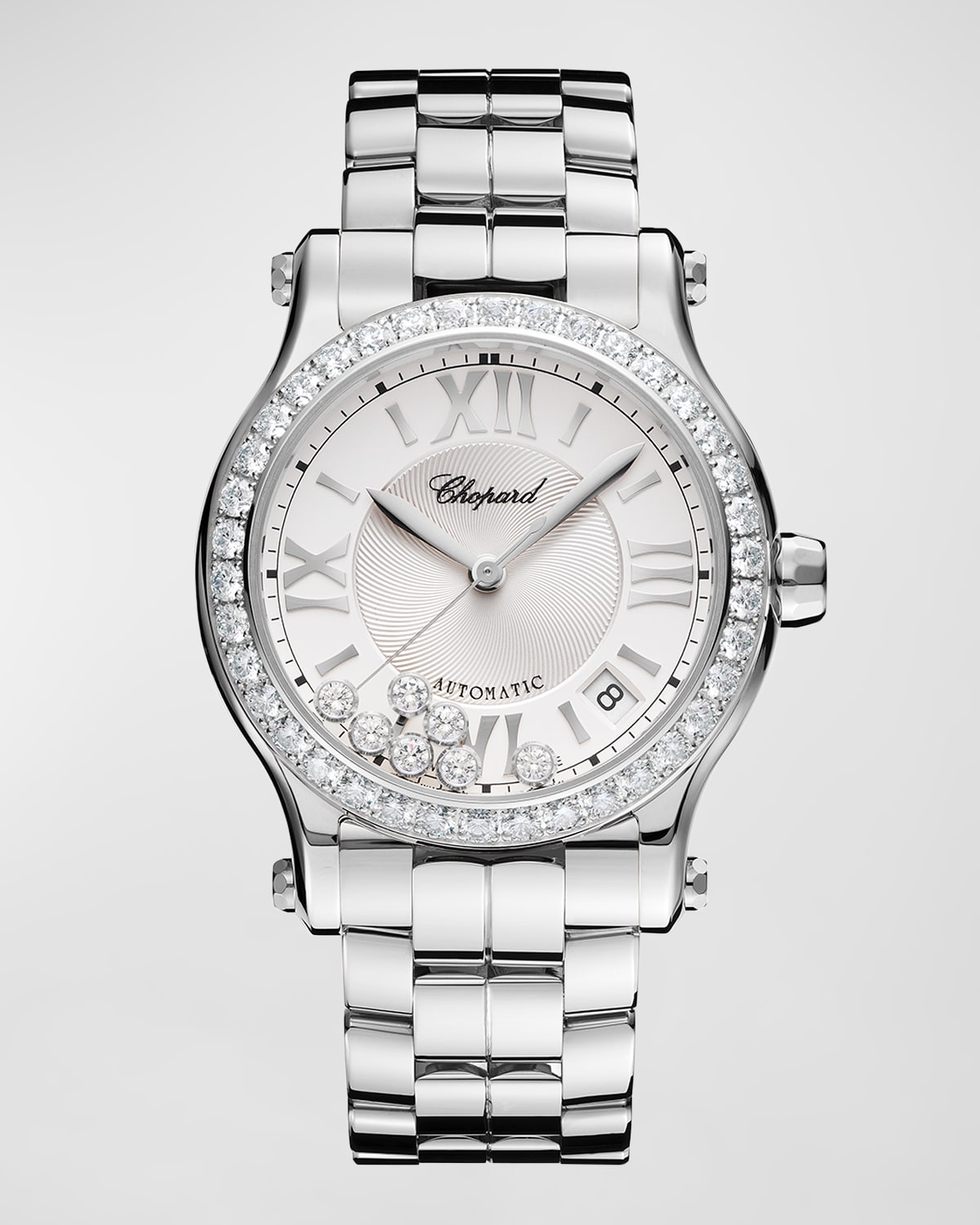 Happy Sport 36mm Stainless Steel Diamond Watch