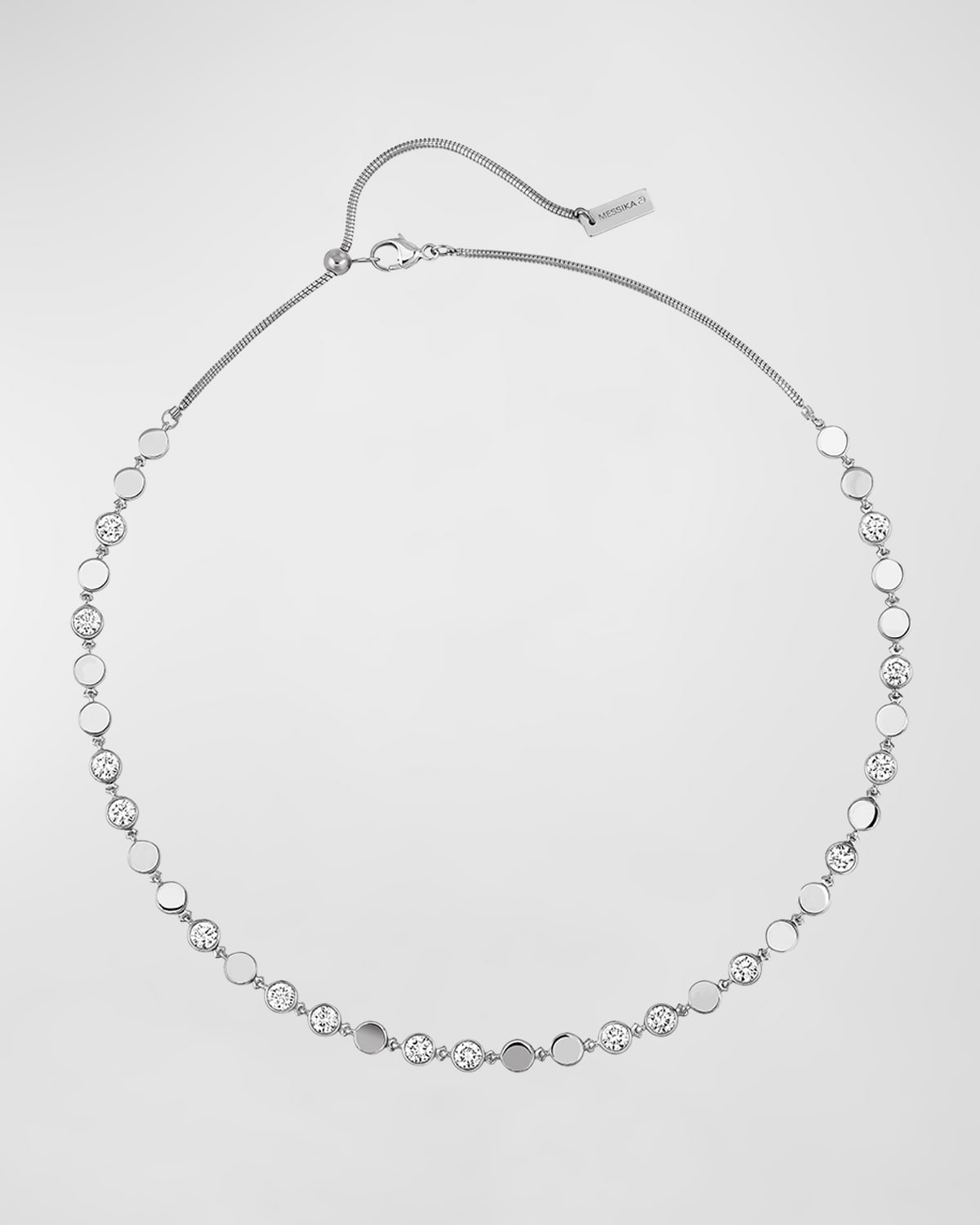 Messika D-vibes 18k White Gold Necklace In 10 White Gold