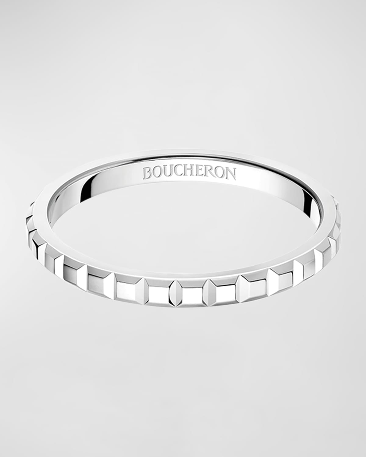 Boucheron Quatre Clou de Paris Wedding Band in 18K White Gold