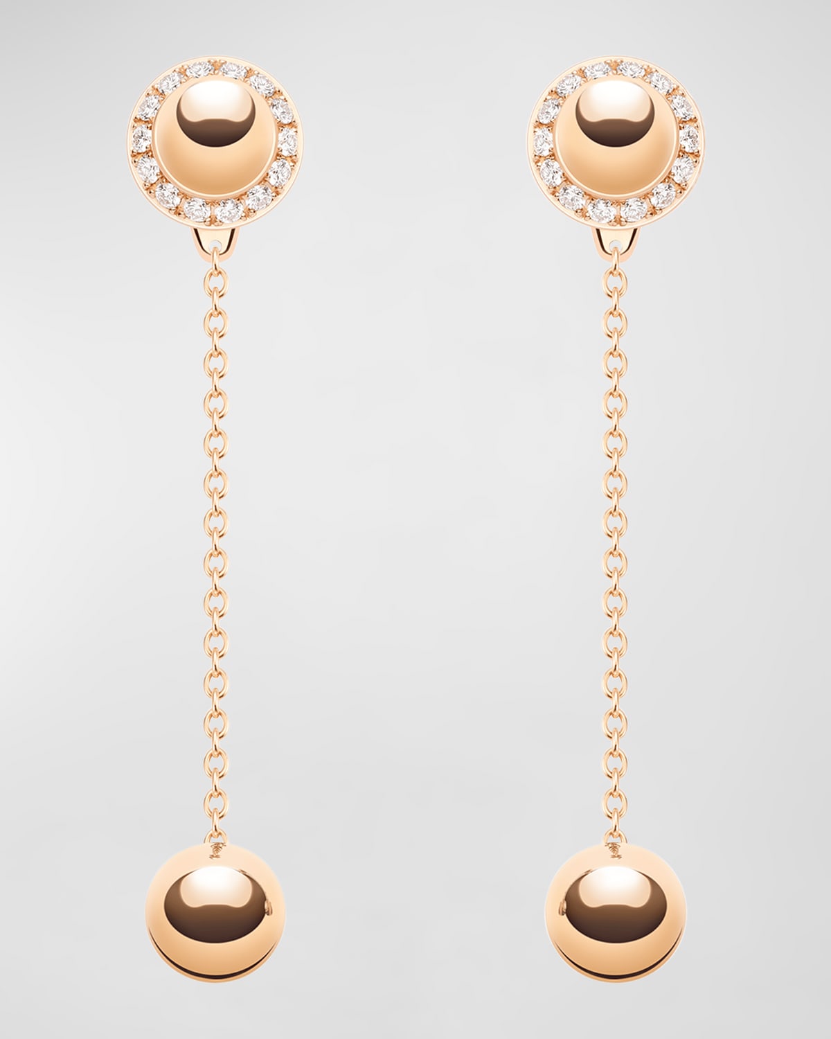 Possession 18K Rose Gold Diamond Drop Earrings